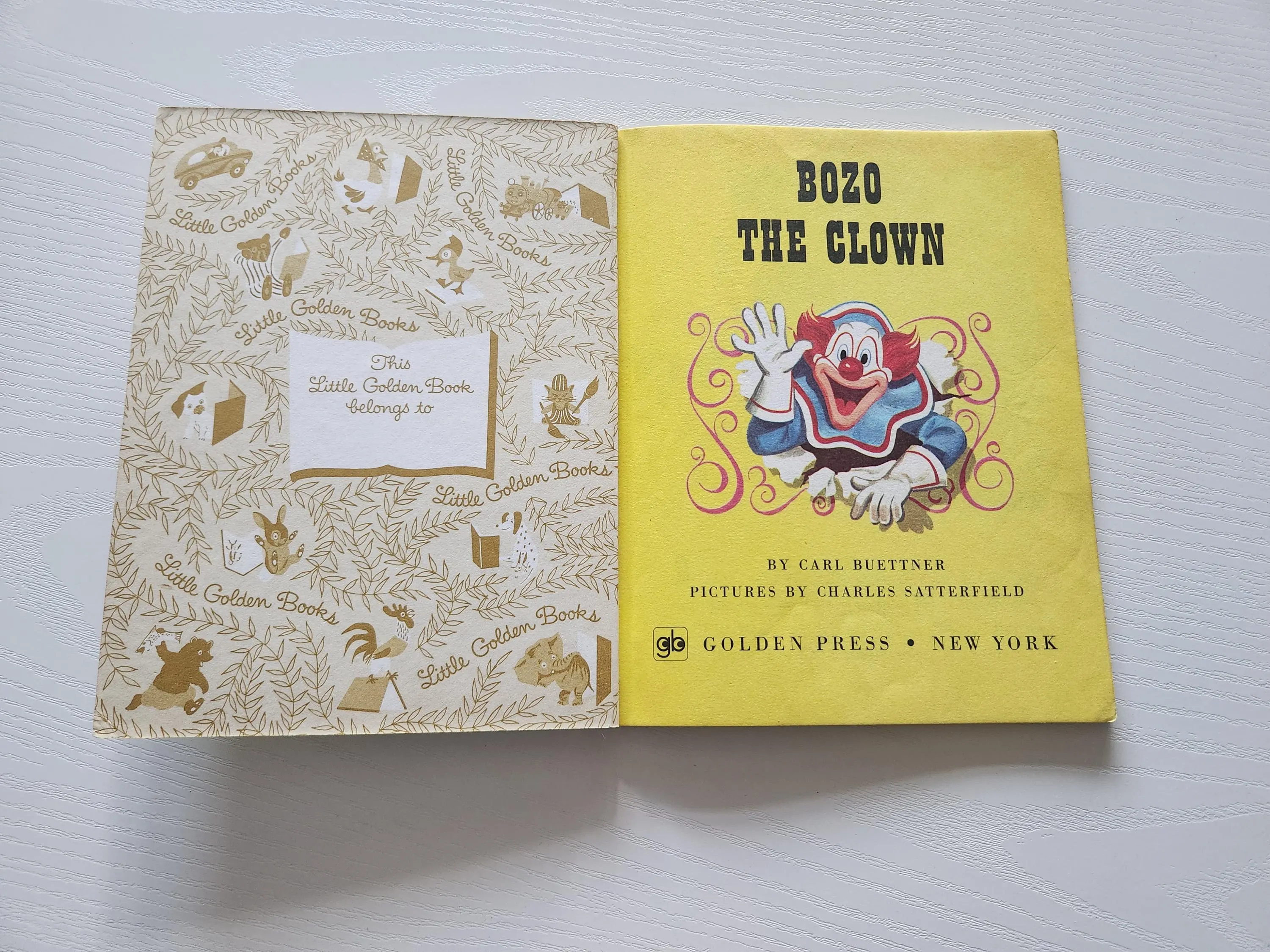 Vintage Bozo the Clown Little Golden Book (1971) - image 3