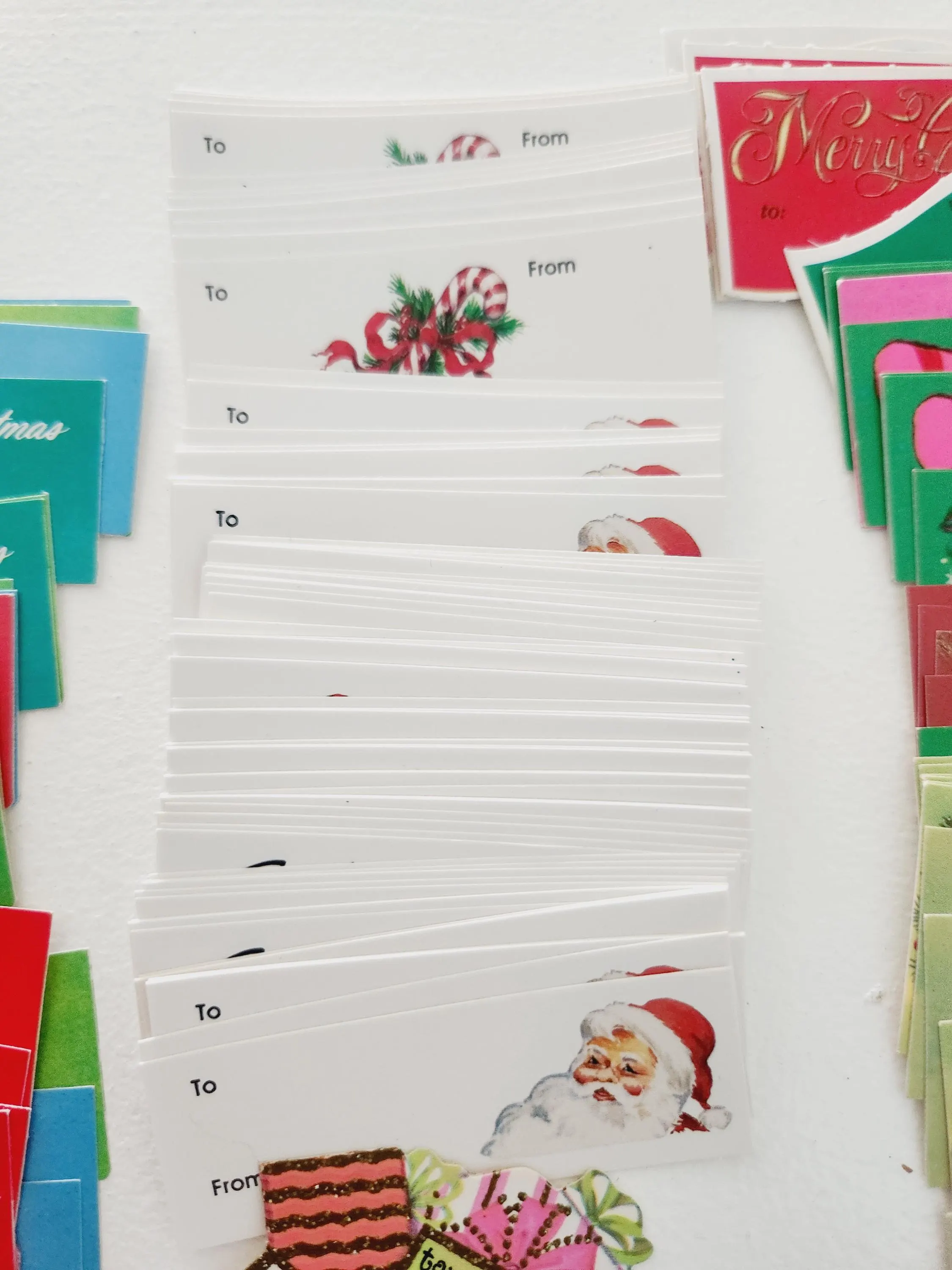 Vintage Christmas Gift Tags - 100+ Retro Pastel Name Tags - image 5