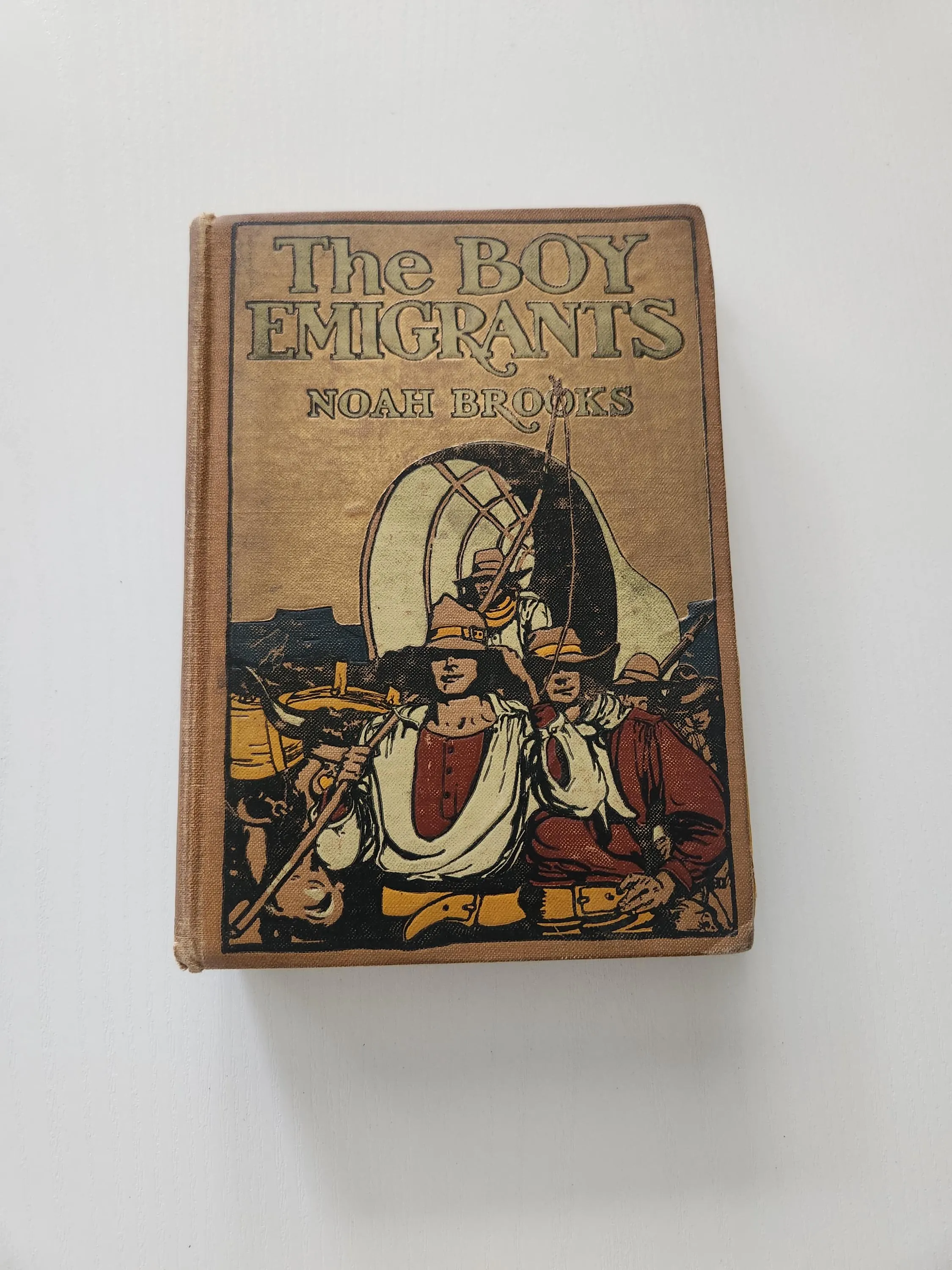 Antique The Boy Emigrants by Noah Brooks, Historical Adventure Novel (1920)