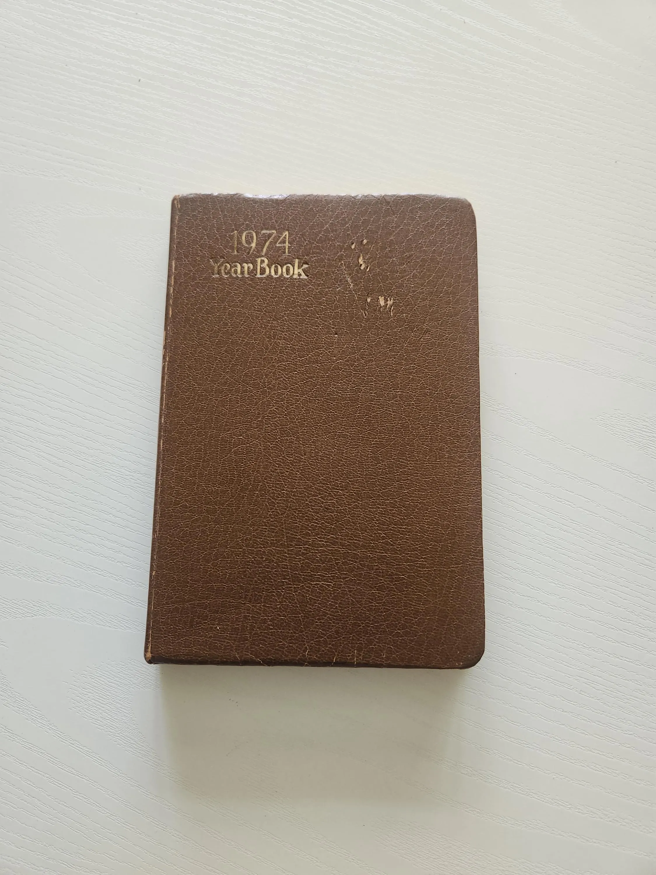 Vintage 1974 Yearbook & Daily Reminder – European Travel Diary