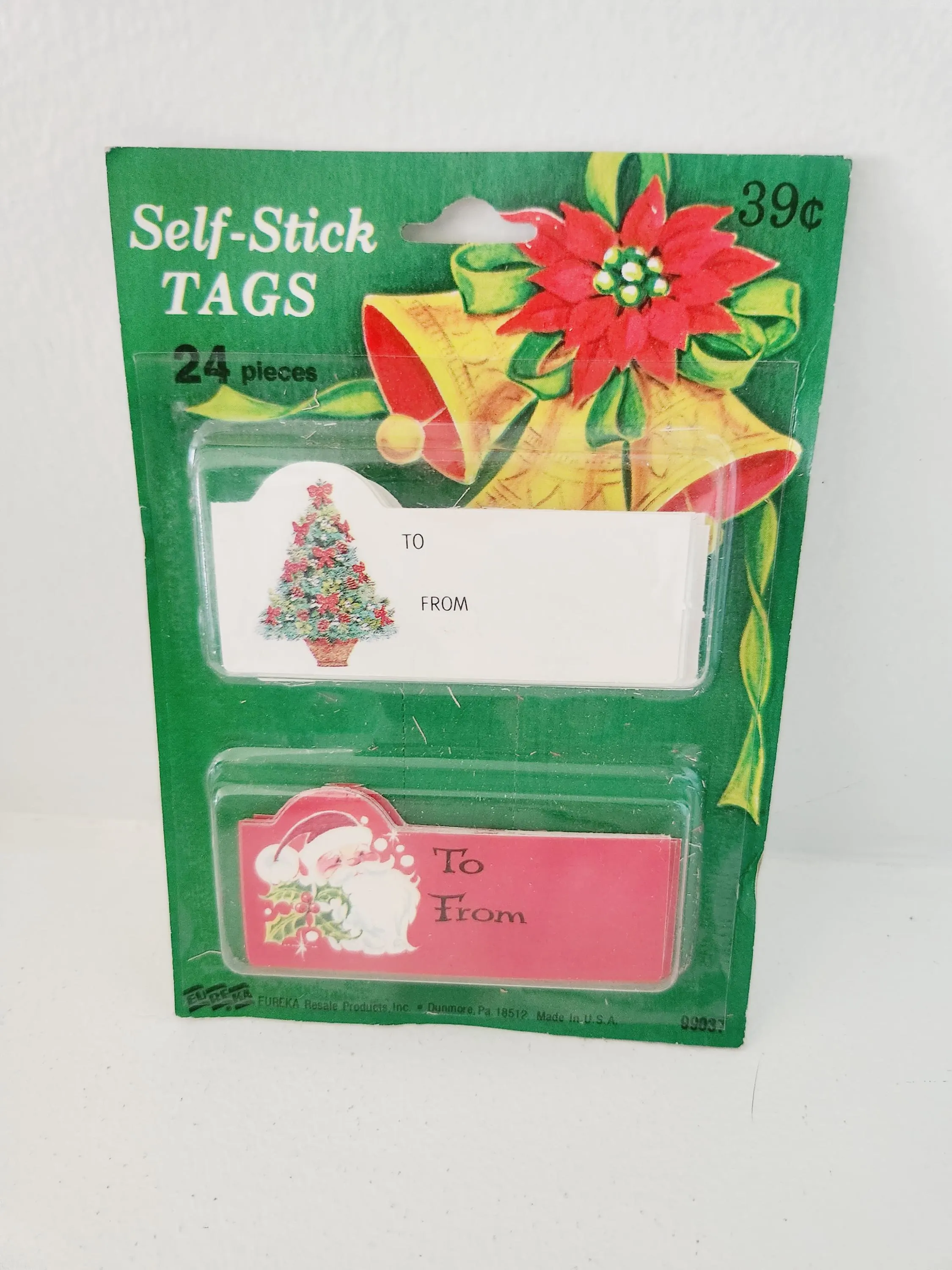 Vintage Christmas Gift Tags - 24 Self Stick Holiday Labels - image 5