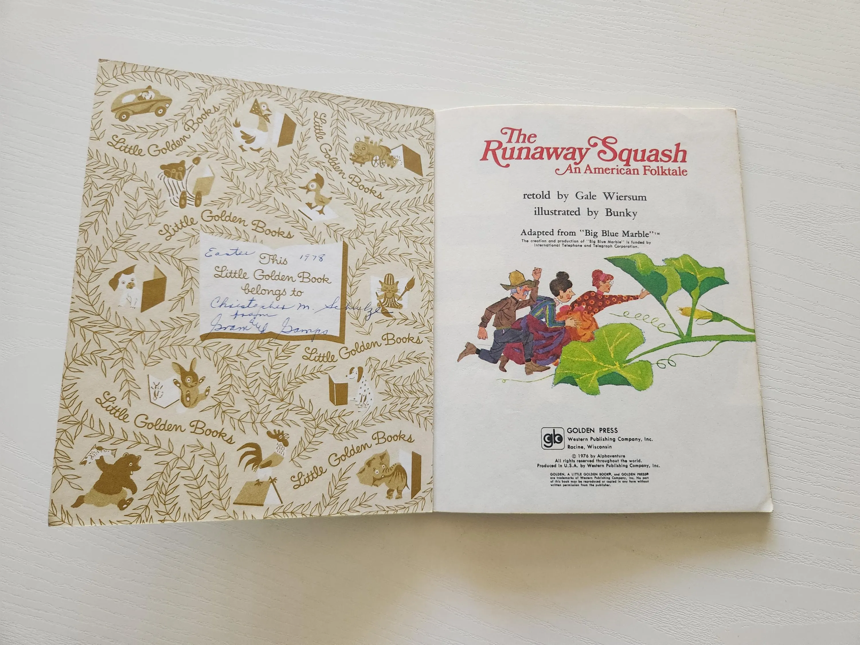 The Runaway Squash: Vintage Little Golden Book (1976) - image 3