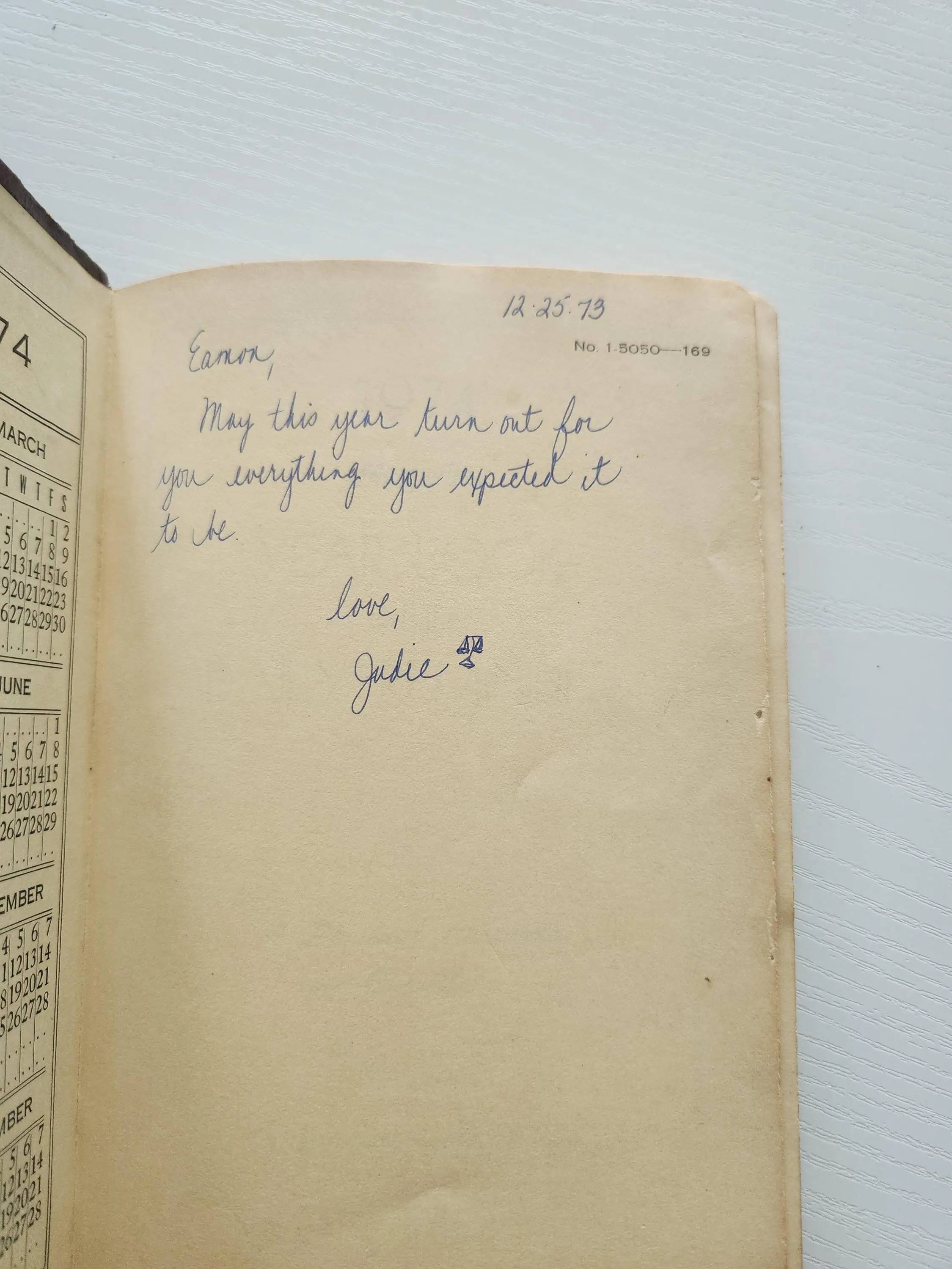 Vintage 1974 Yearbook & Daily Reminder – European Travel Diary - image 3