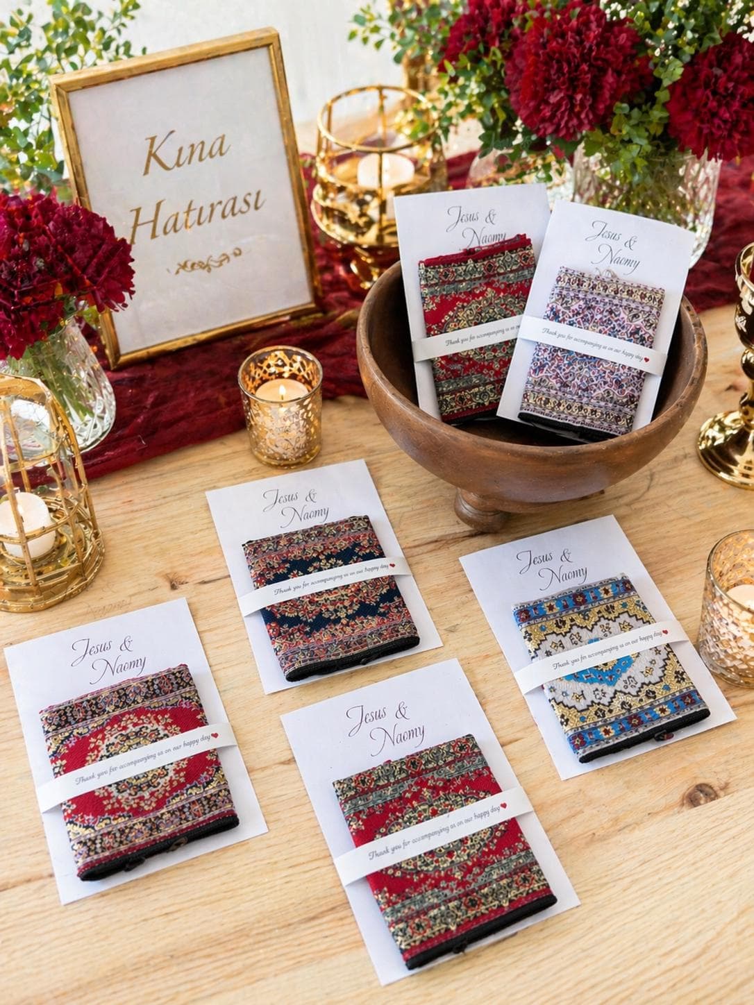 Personalized Henna Party Favors; Ethnic patterned wallet, bridesmaid favor - image 4