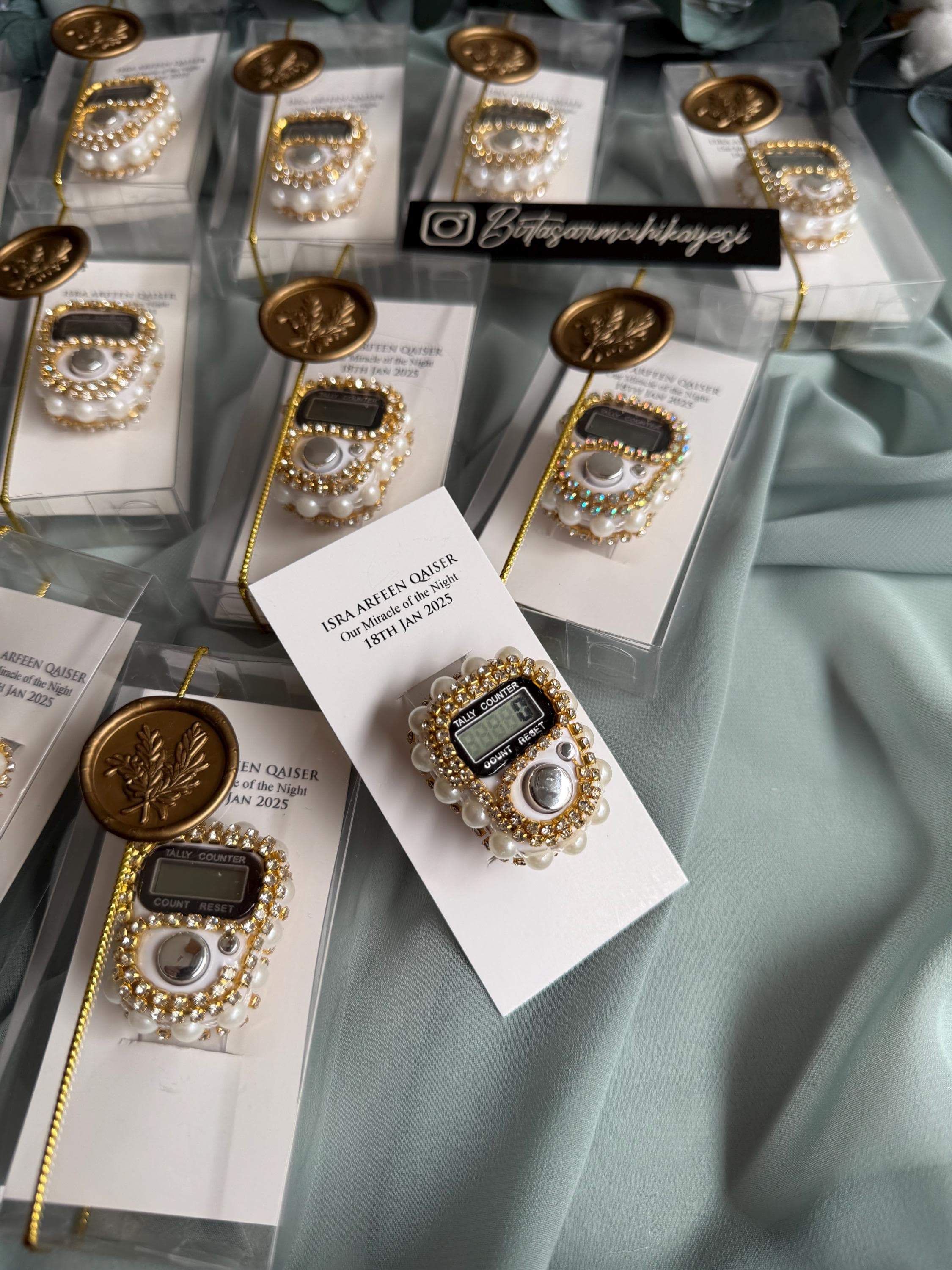 Personalized Islamic Tasbeeh: Wedding Favor Prayer Beads, Custom Tasbih in Boxes