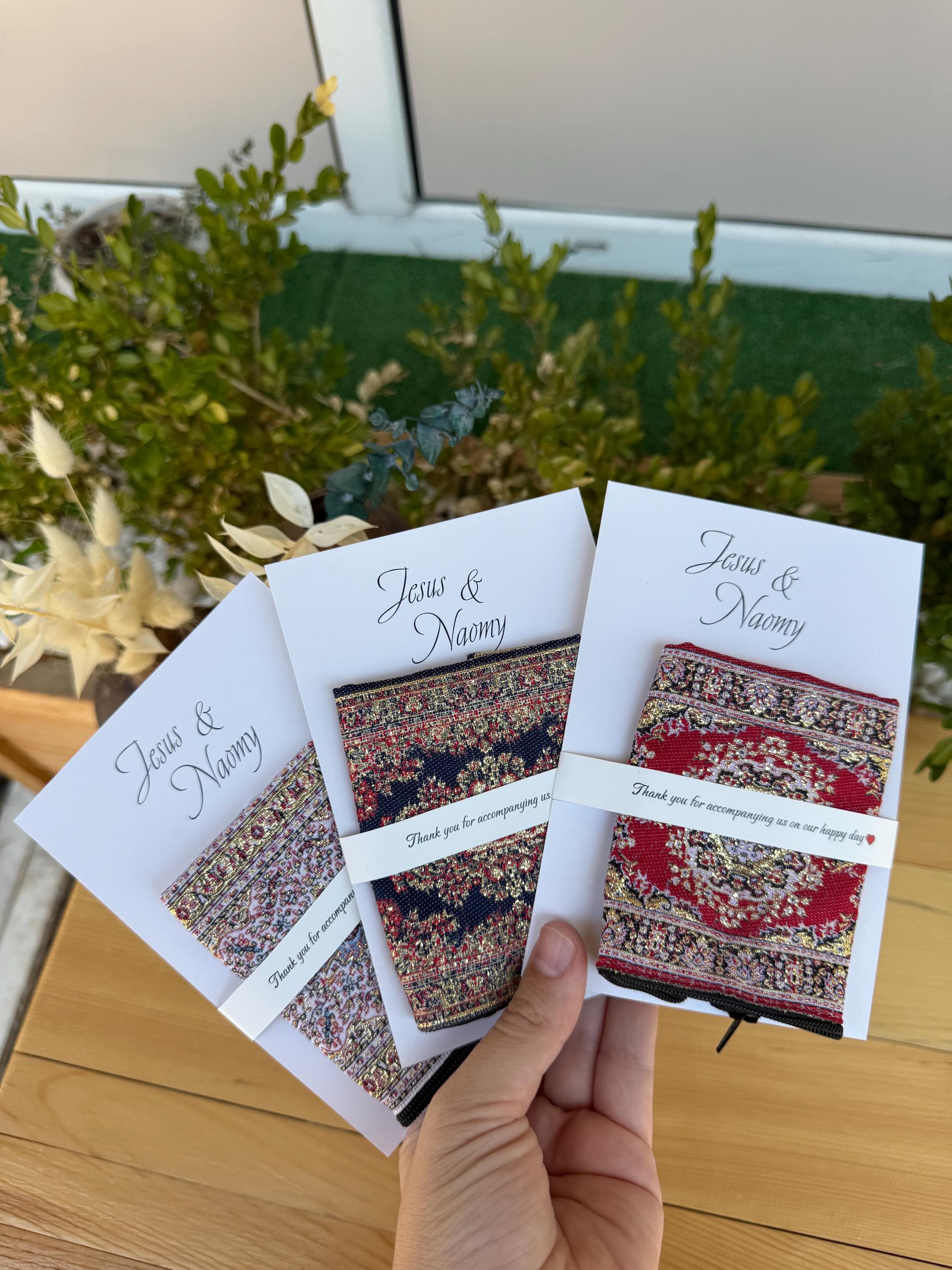 Personalized Henna Pattern Wallet: Ethnic Ottoman Print Favor - image 3