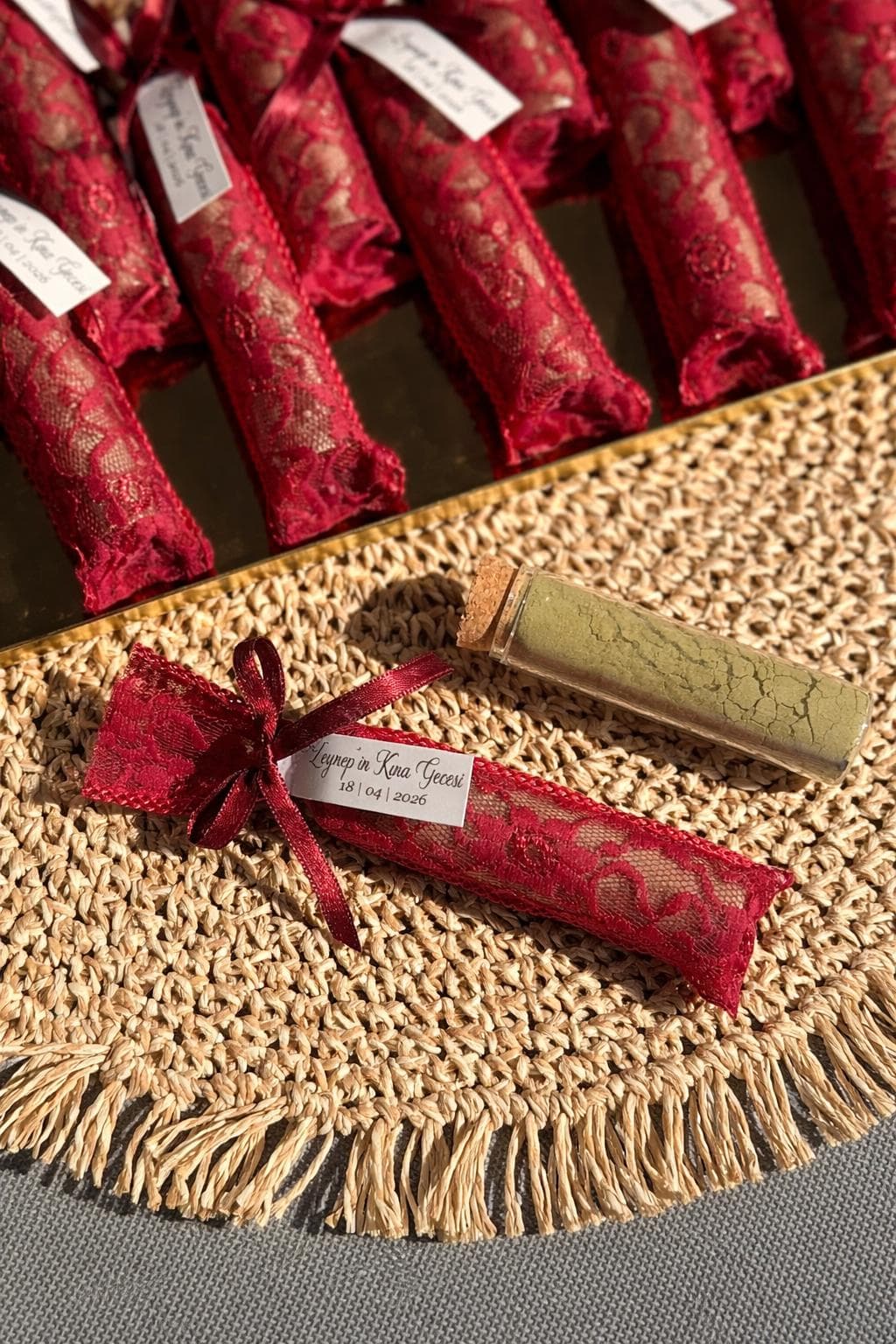 personalized henna bottle: Custom Wedding Henna Favors, Bride party favor - image 4
