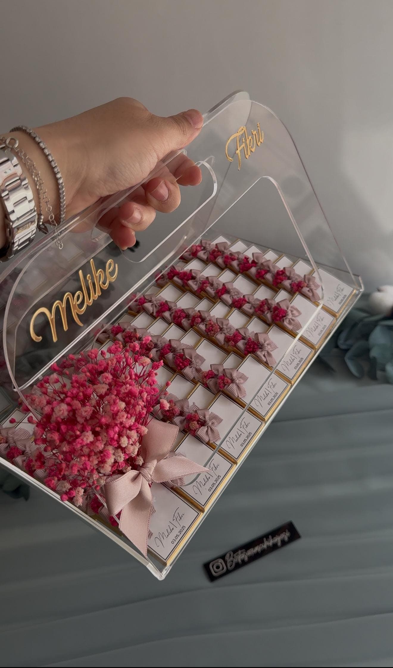 Personalized Engagement Chocolate Box: Wedding Party Favors - image 5