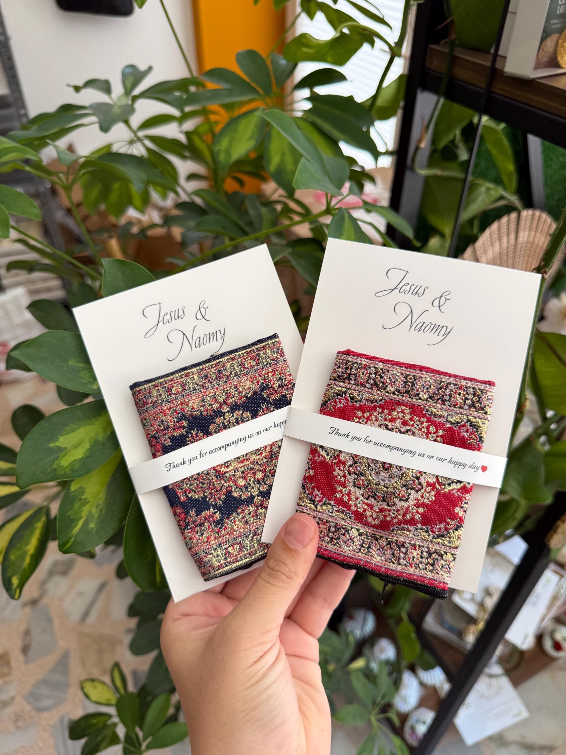 Personalized Henna Pattern Wallet: Ethnic Ottoman Print Favor