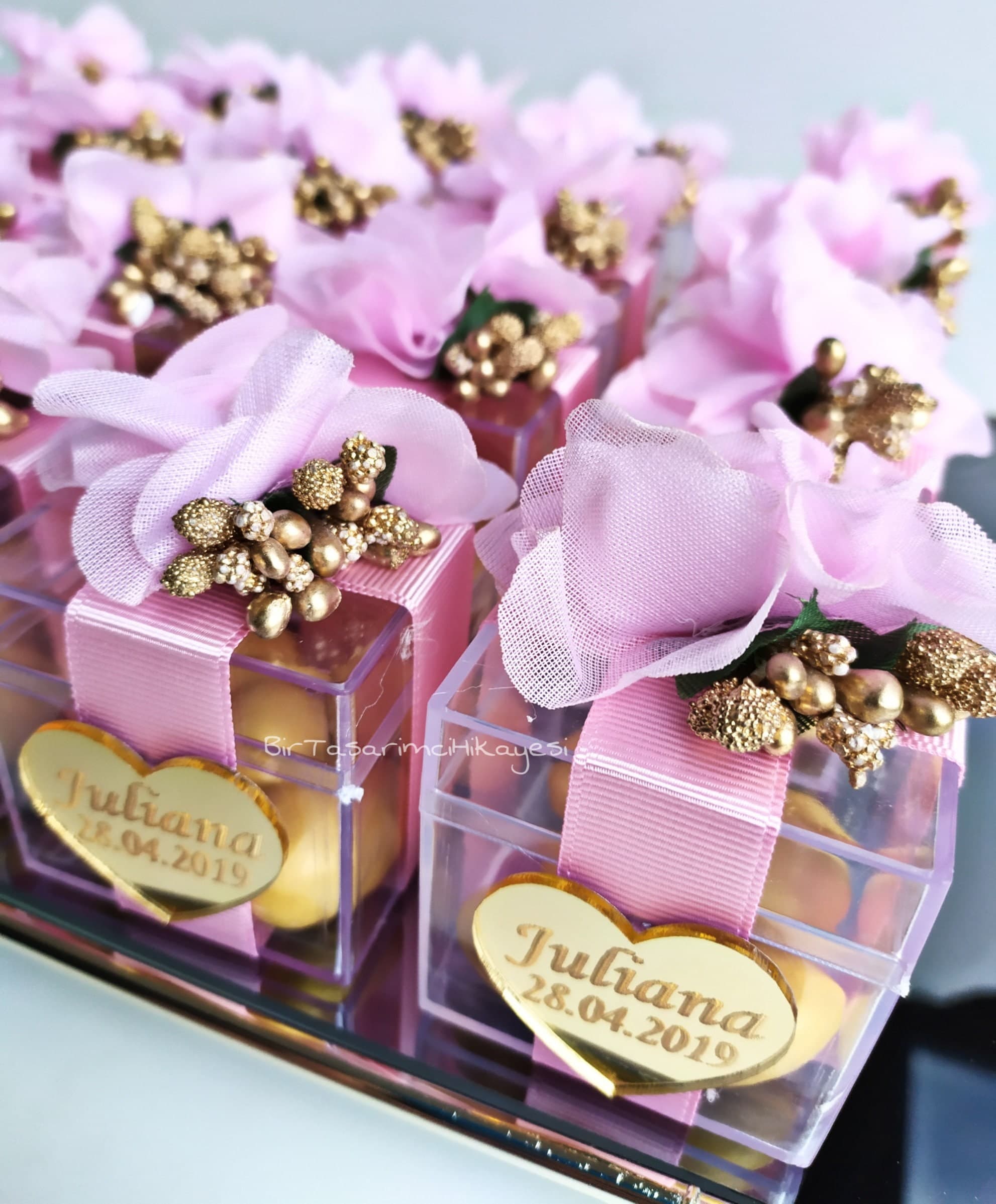 Personalized Baby Shower Candy Box: Chocolate Almond Favors - image 5