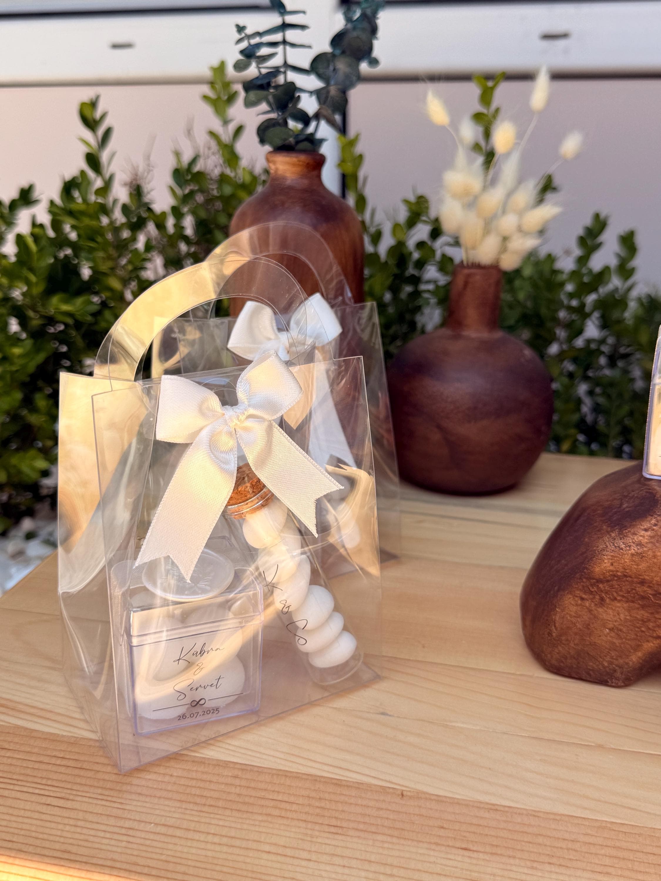 Personalized Candle & Almond Wedding Favors: Elegant Guest Favors, Engagement Candy Favor - image 3