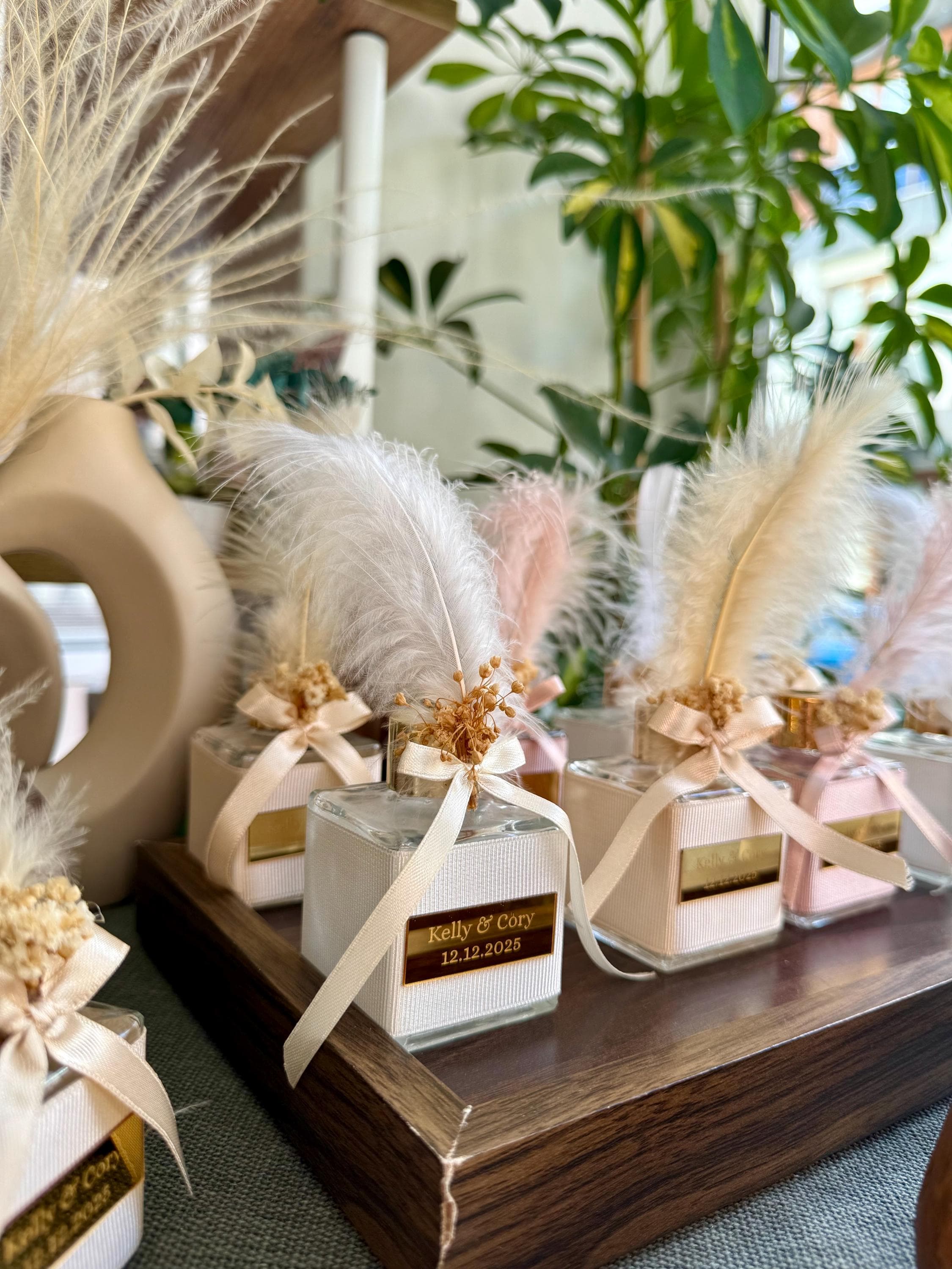 Personalized Wedding Reed Diffuser Favors, Room Fragrance Favors,  personalized room fragrance - image 5