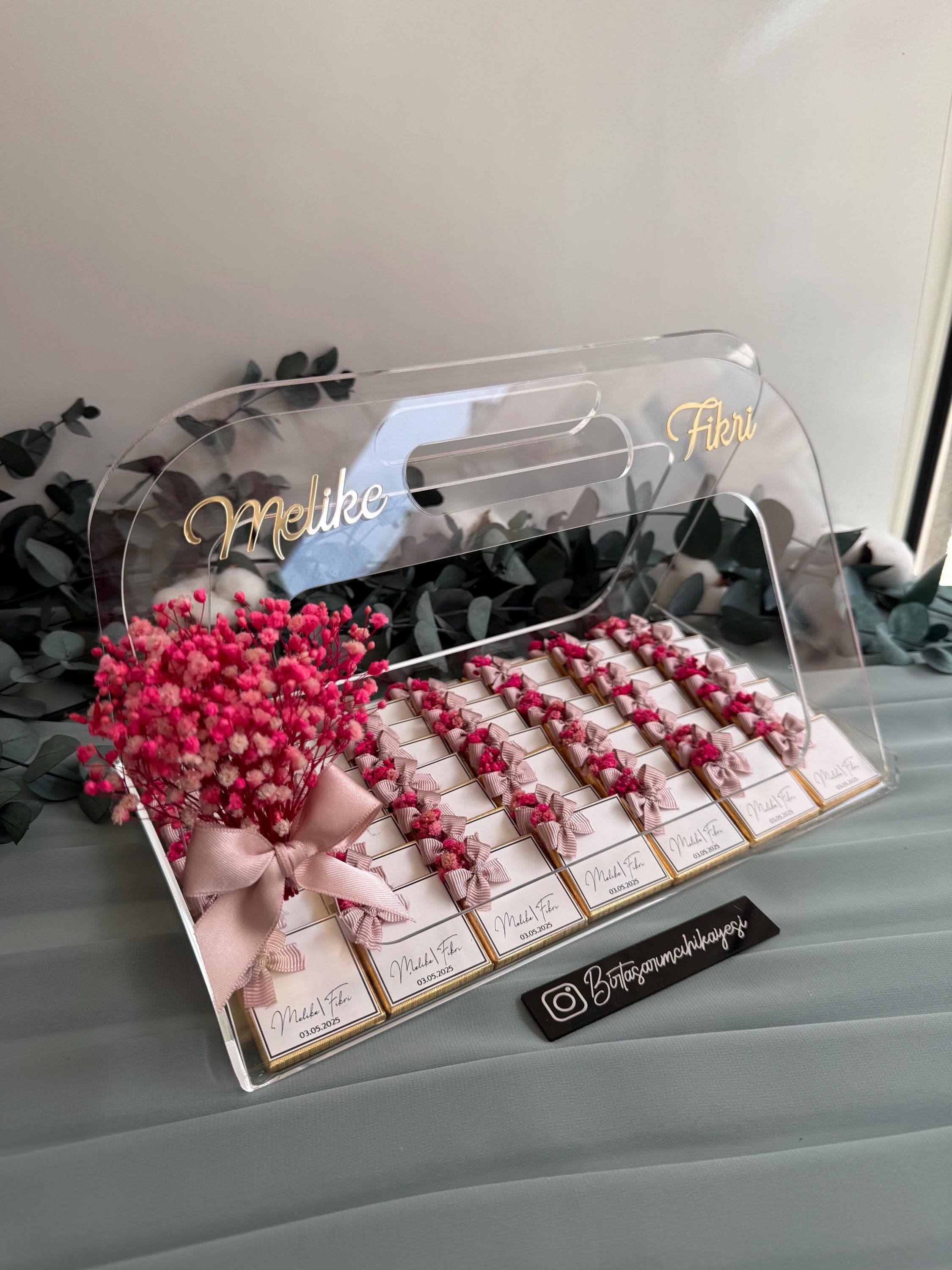 Personalized Engagement Chocolate Box: Wedding Party Favors