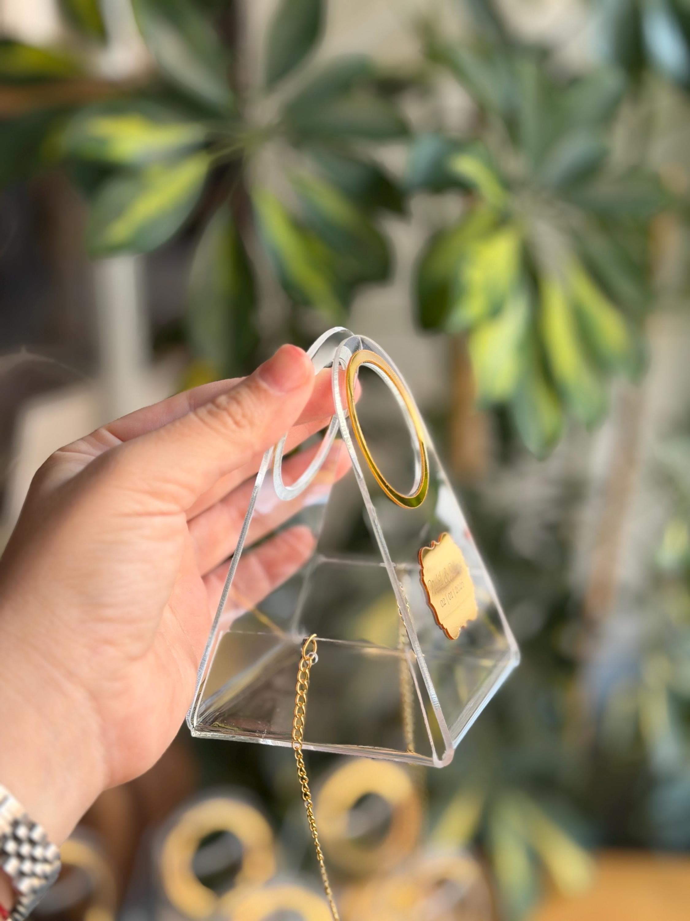 Personalized Transparent Wedding Favor Bags: Mini Gift Box - image 3