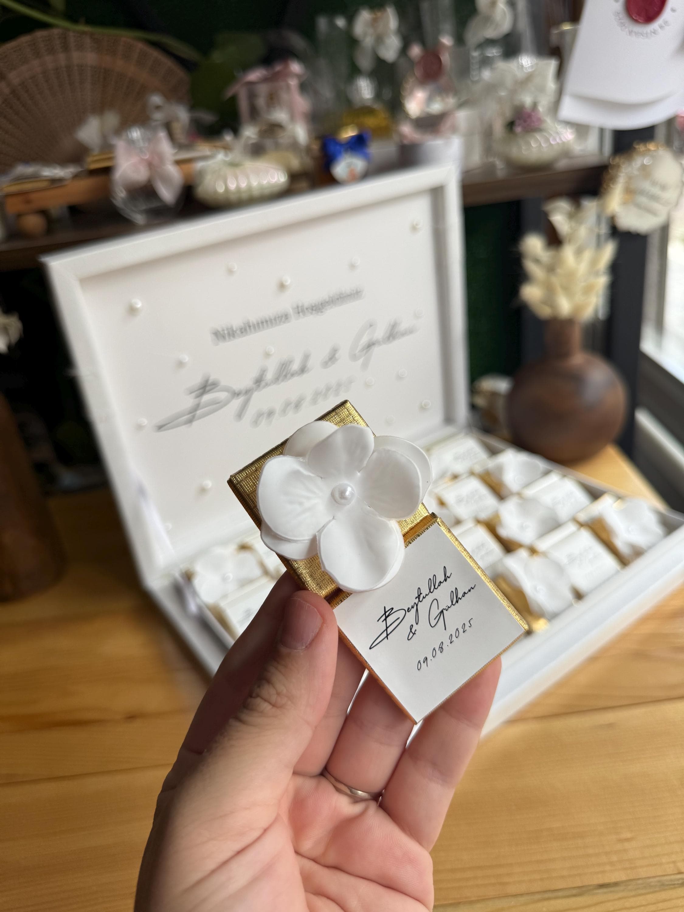 Personalized Wedding Madeleine Chocolates: Engagement Chocolate, Party Favors - image 3