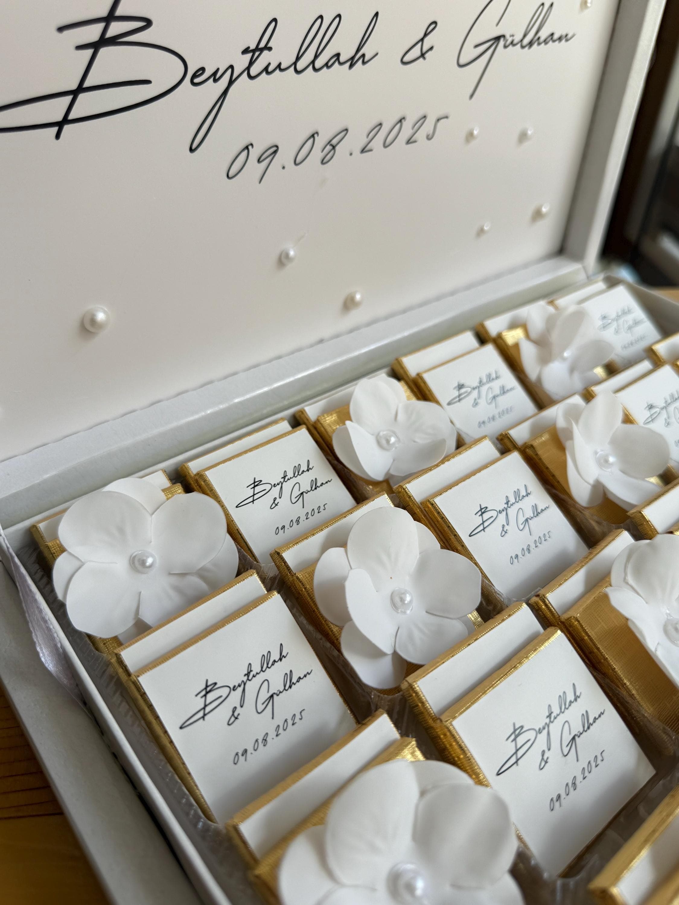Personalized Wedding Madeleine Chocolates: Engagement Chocolate, Party Favors - image 4