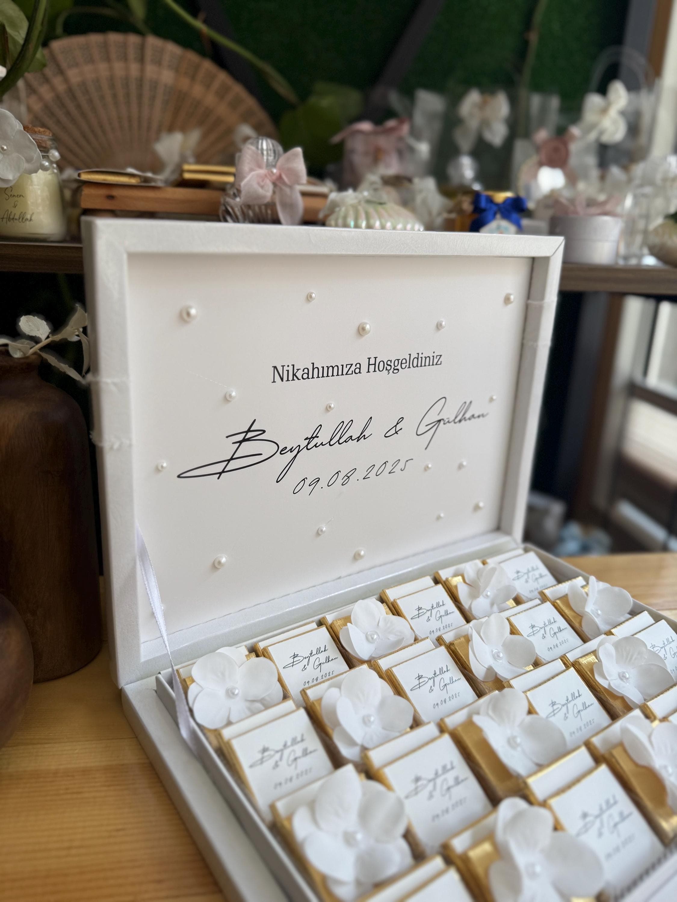 Personalized Wedding Madeleine Chocolates: Engagement Chocolate, Party Favors - image 5