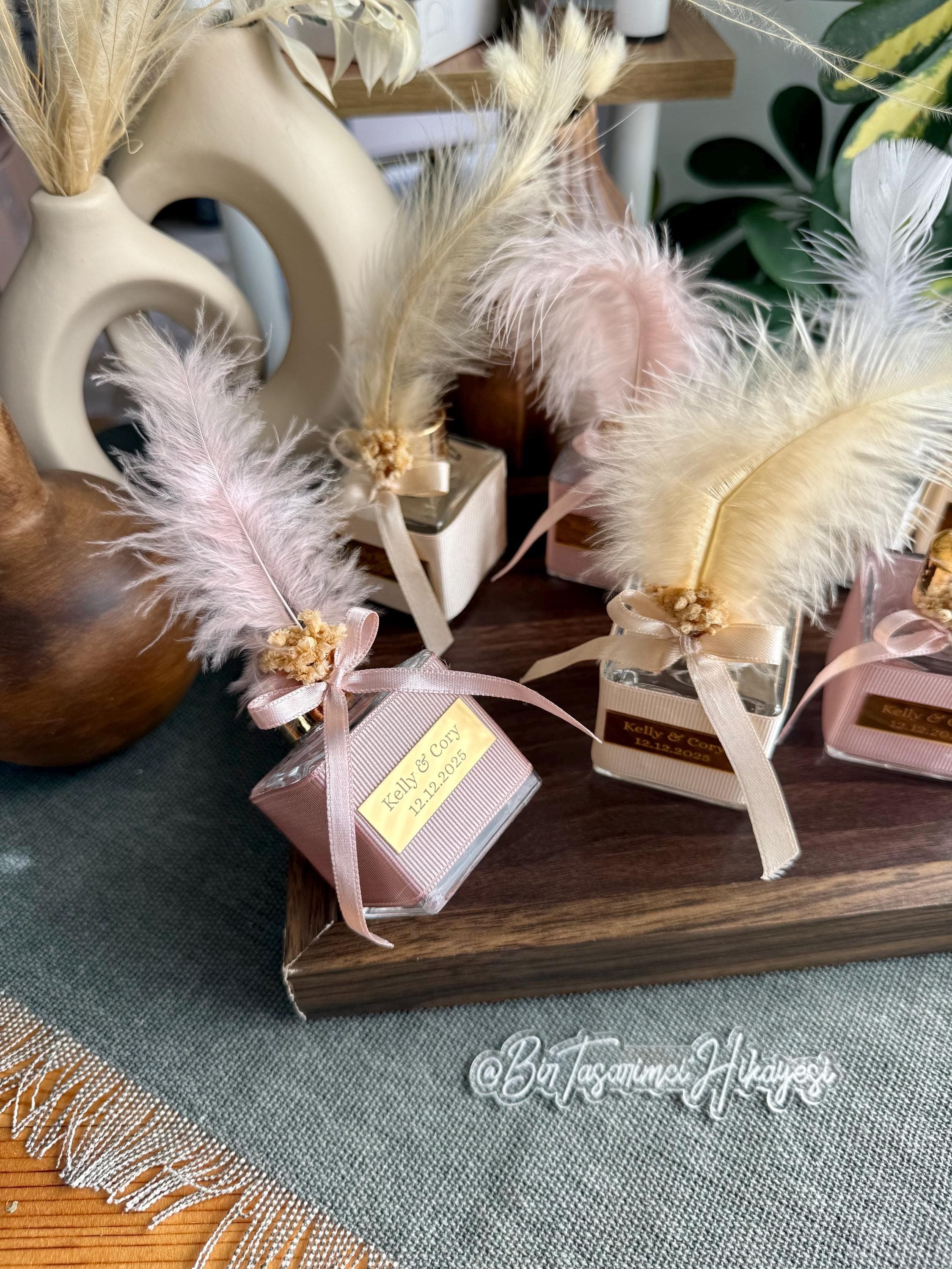 Personalized Wedding Reed Diffuser Favors, Room Fragrance Favors,  personalized room fragrance - image 3