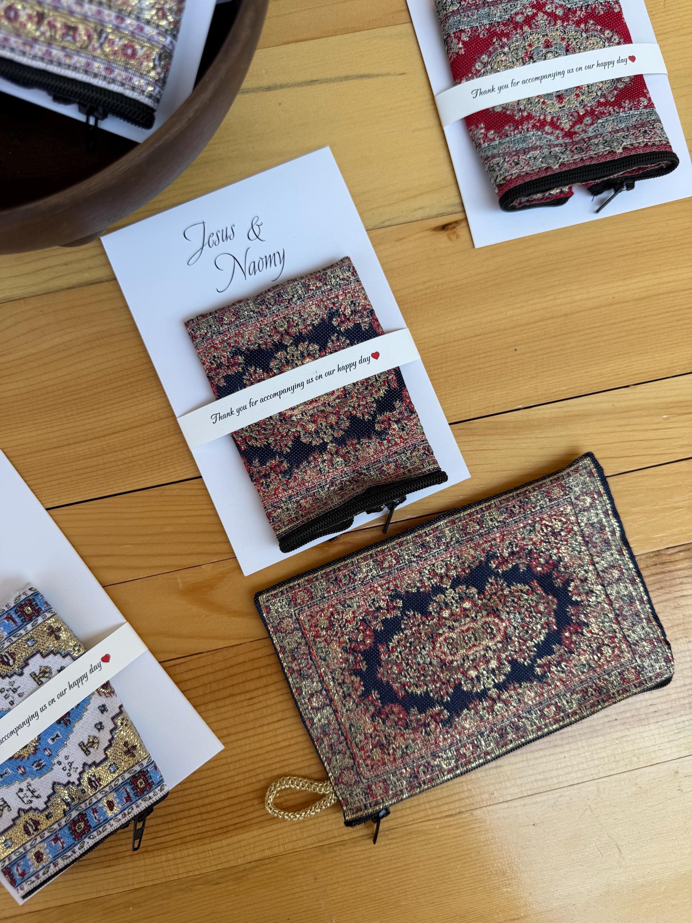 Personalized Henna Pattern Wallet: Ethnic Ottoman Print Favor - image 5
