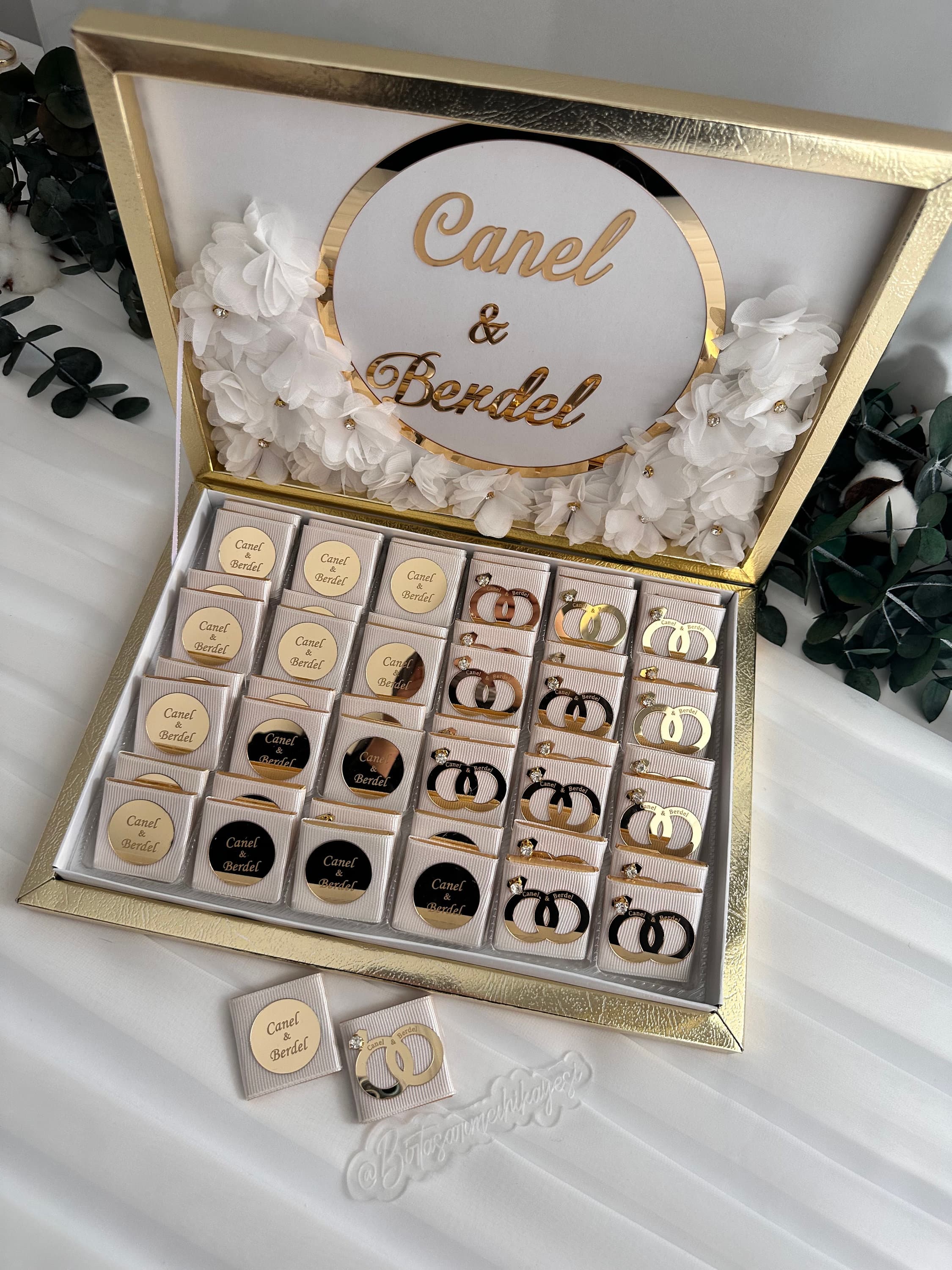 Personalized Engagement Chocolate Box: Wedding Favors, Party Candies - image 4