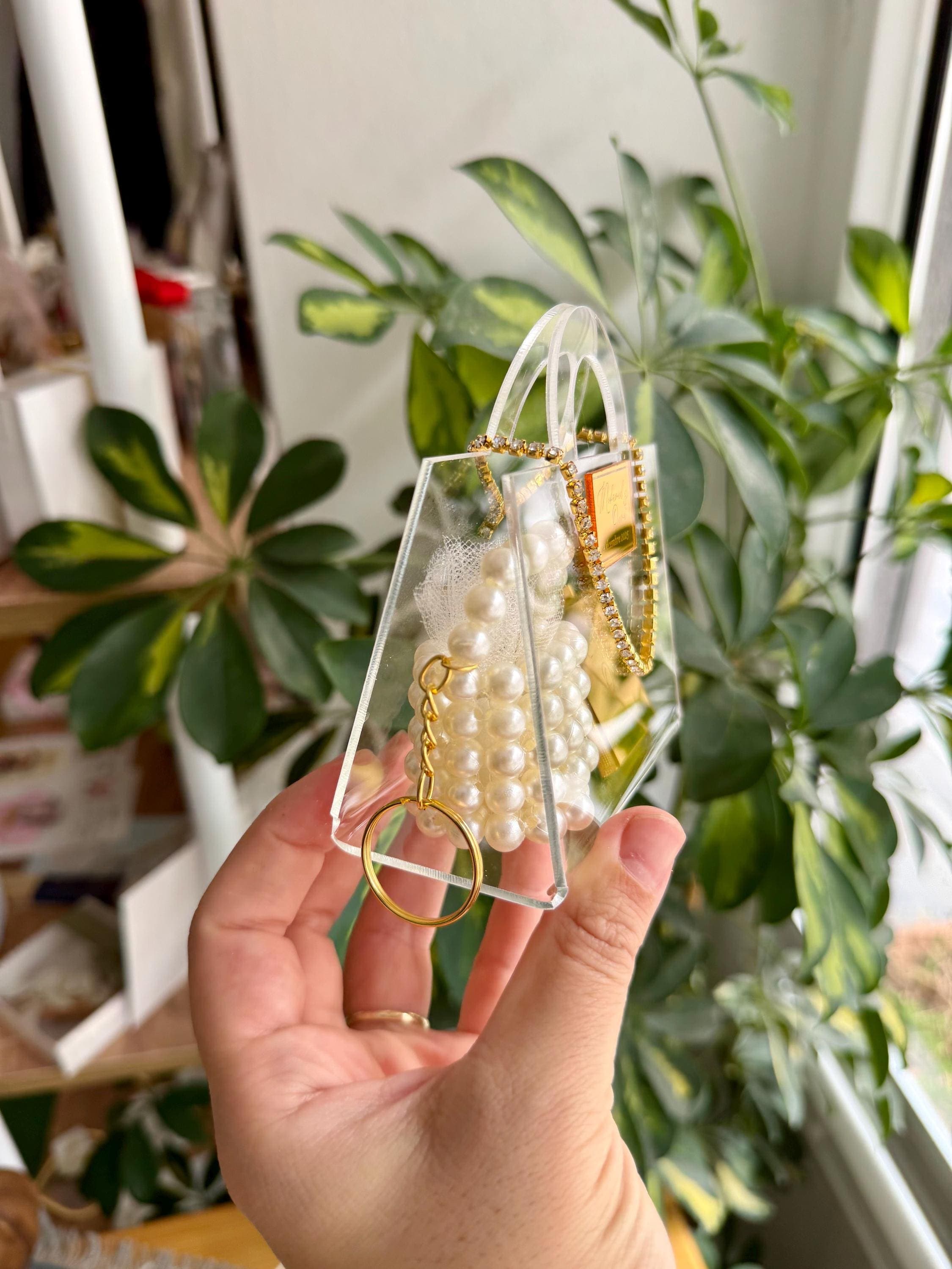 Pearl Bag Wedding Favor with Madeleine Chocolates - image 3