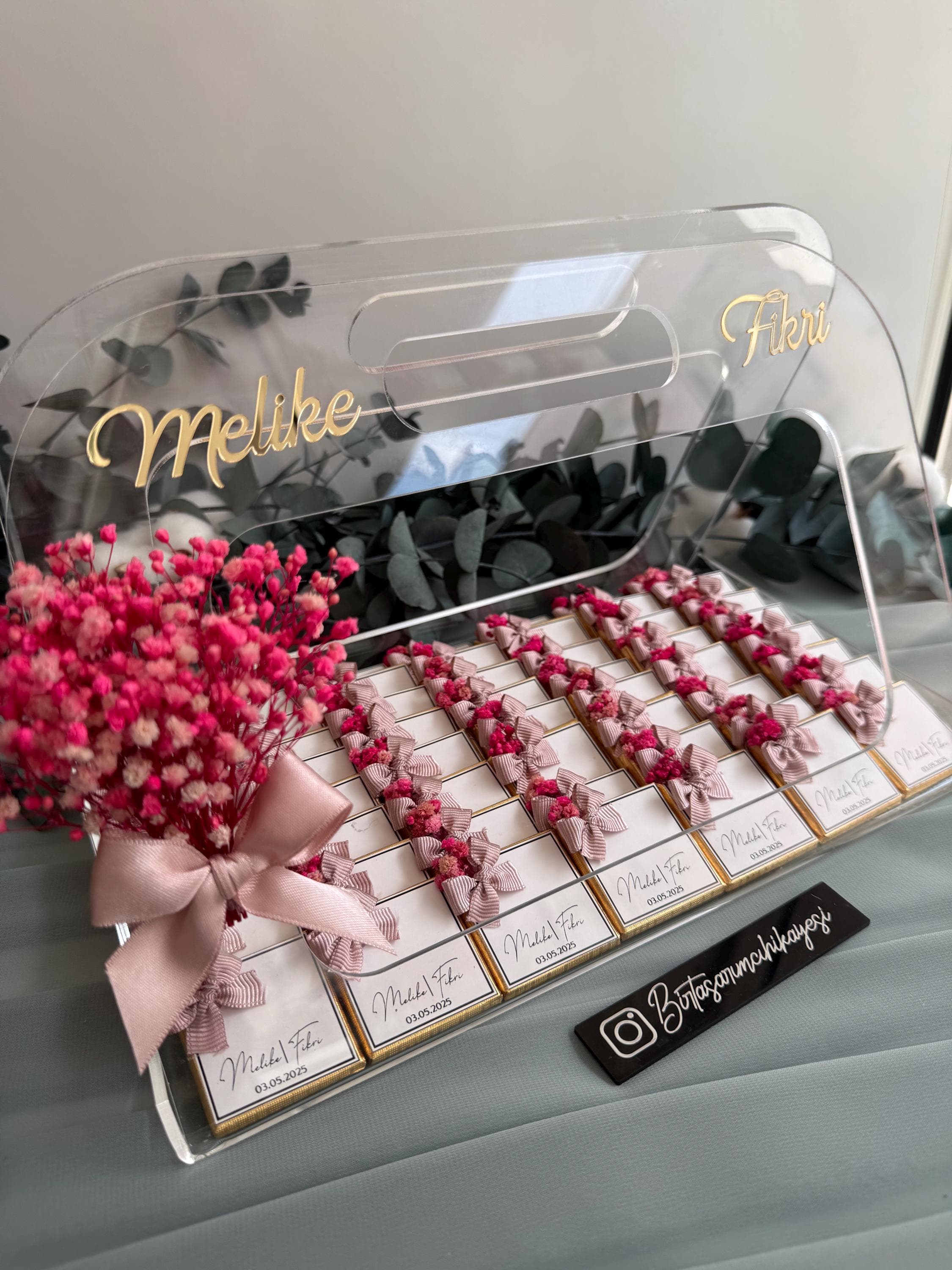 Personalized Engagement Chocolate Box: Wedding Party Favors - image 3