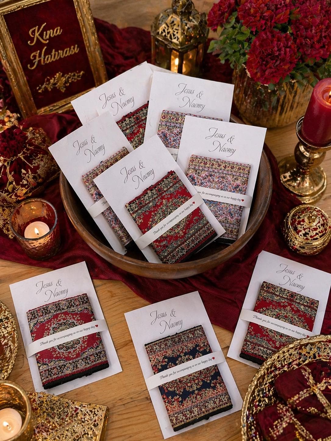 Personalized Henna Party Favors; Ethnic patterned wallet, bridesmaid favor - image 5
