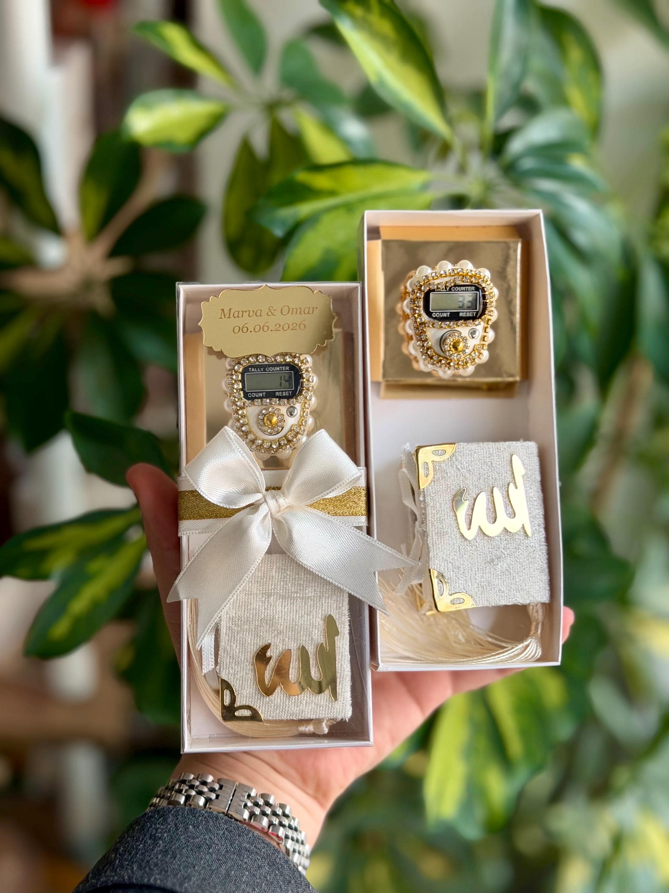 Custom Mini Quran Favor: Digital Tasbih, Islamic Wedding - image 3