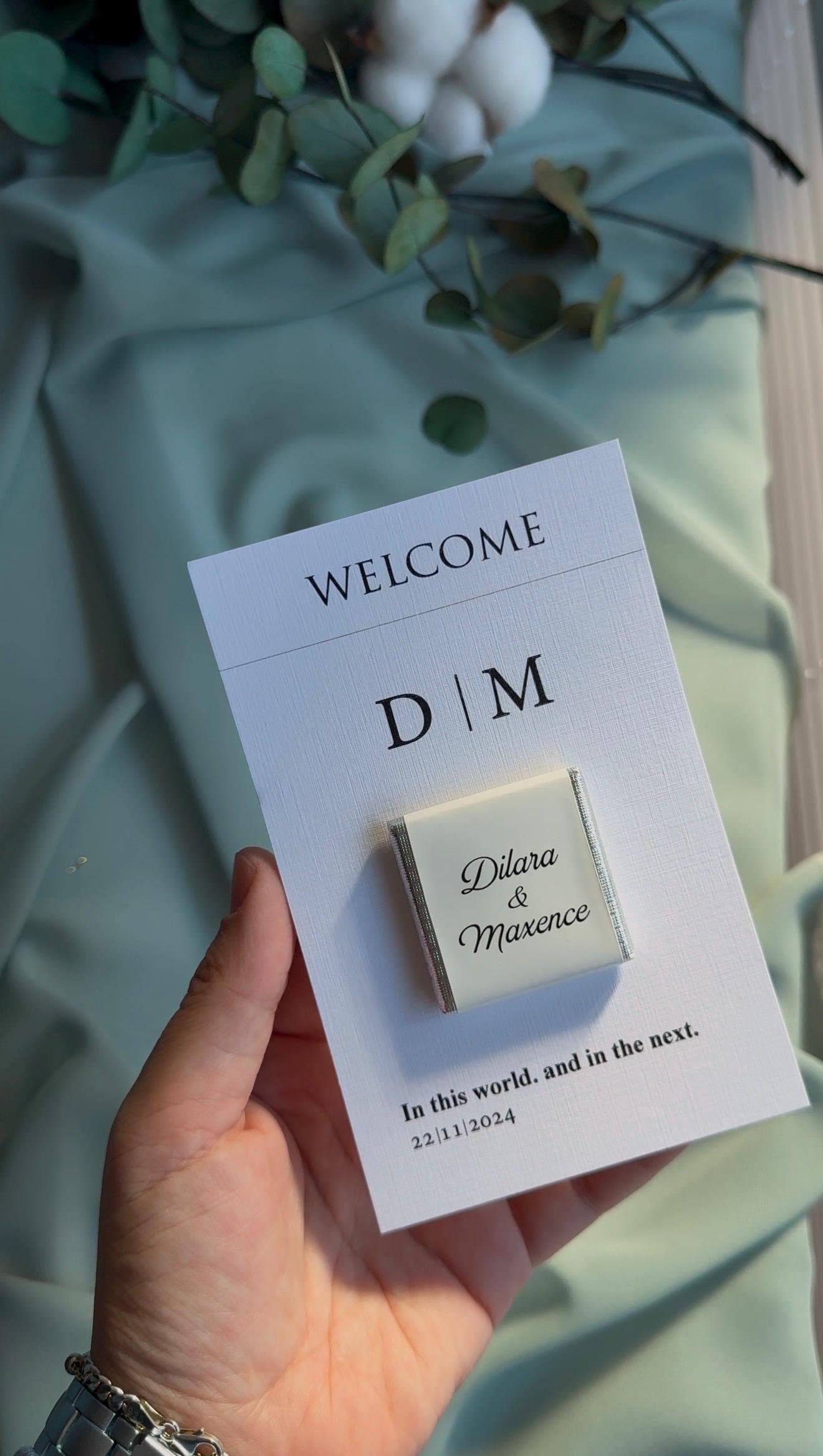Personalized Madlen Chocolate Favors: Gold Mirror Wedding Gifts, 40 Pieces - image 3