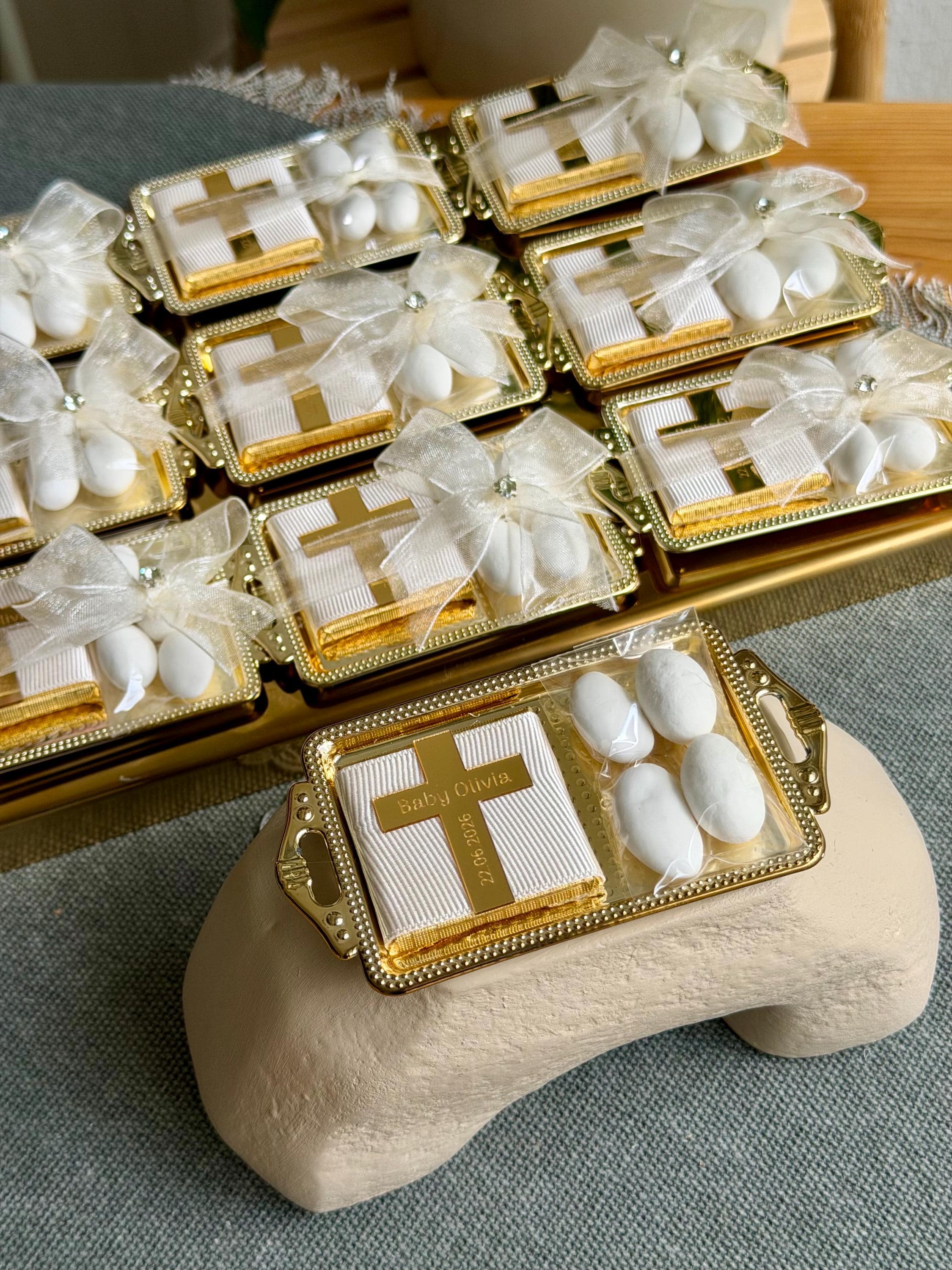 personalized baptism candies: Christening Keepsake favor, Custom Baptism Chocolate Favors - image 5