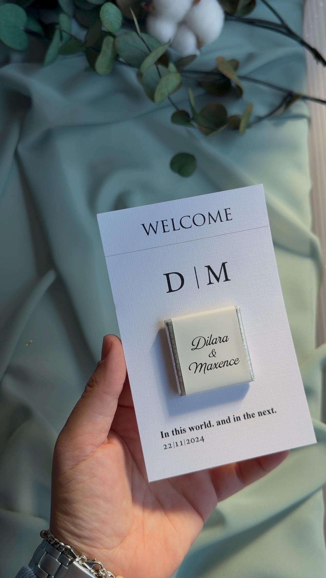 Personalized Madlen Chocolate Favors: Gold Mirror Wedding Gifts, 40 Pieces - image 5