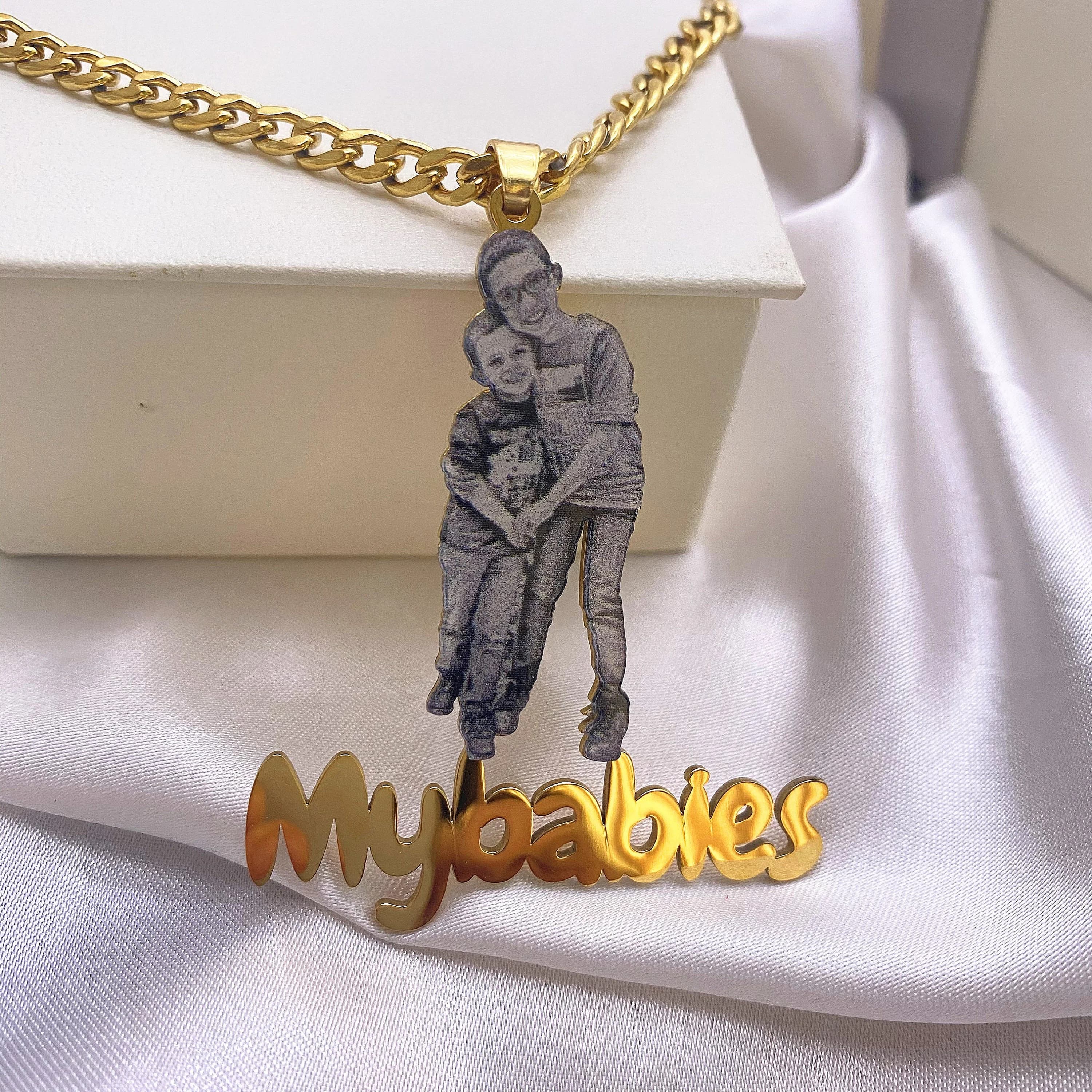 Custom Photo Pendant Necklace, Personalized Picture Jewelry - image 4