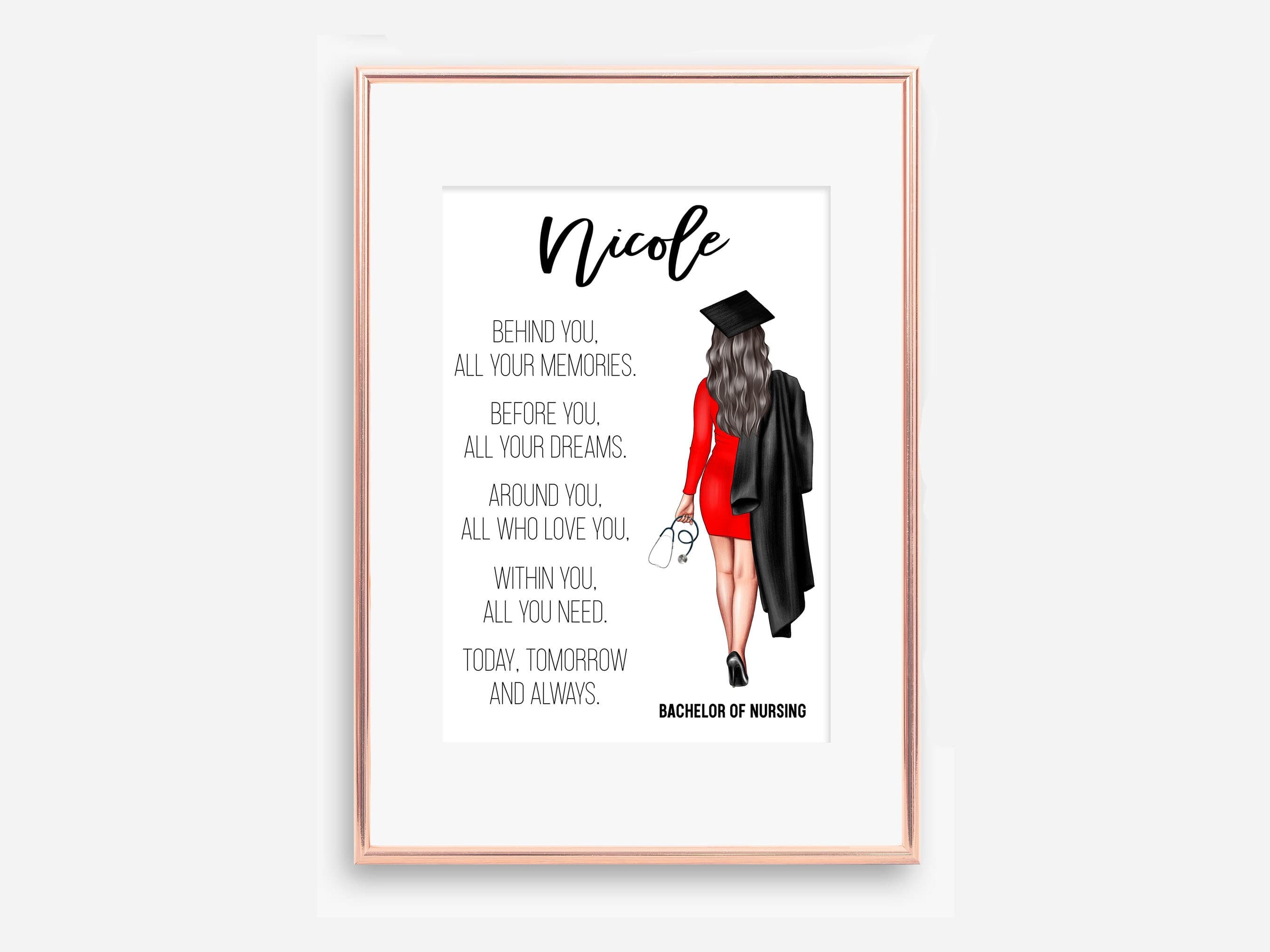 Personalized Graduation Print: Custom Keepsake Gift (Digital File)