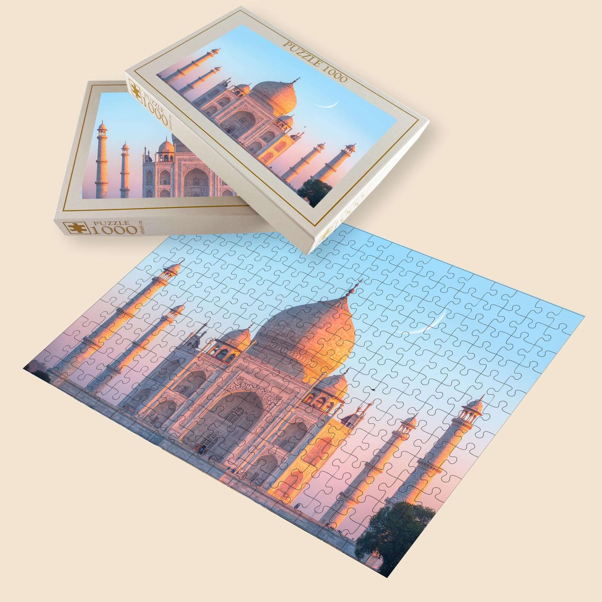 Taj Mahal Jigsaw Puzzle: Architectural Landmark, Educational Gift