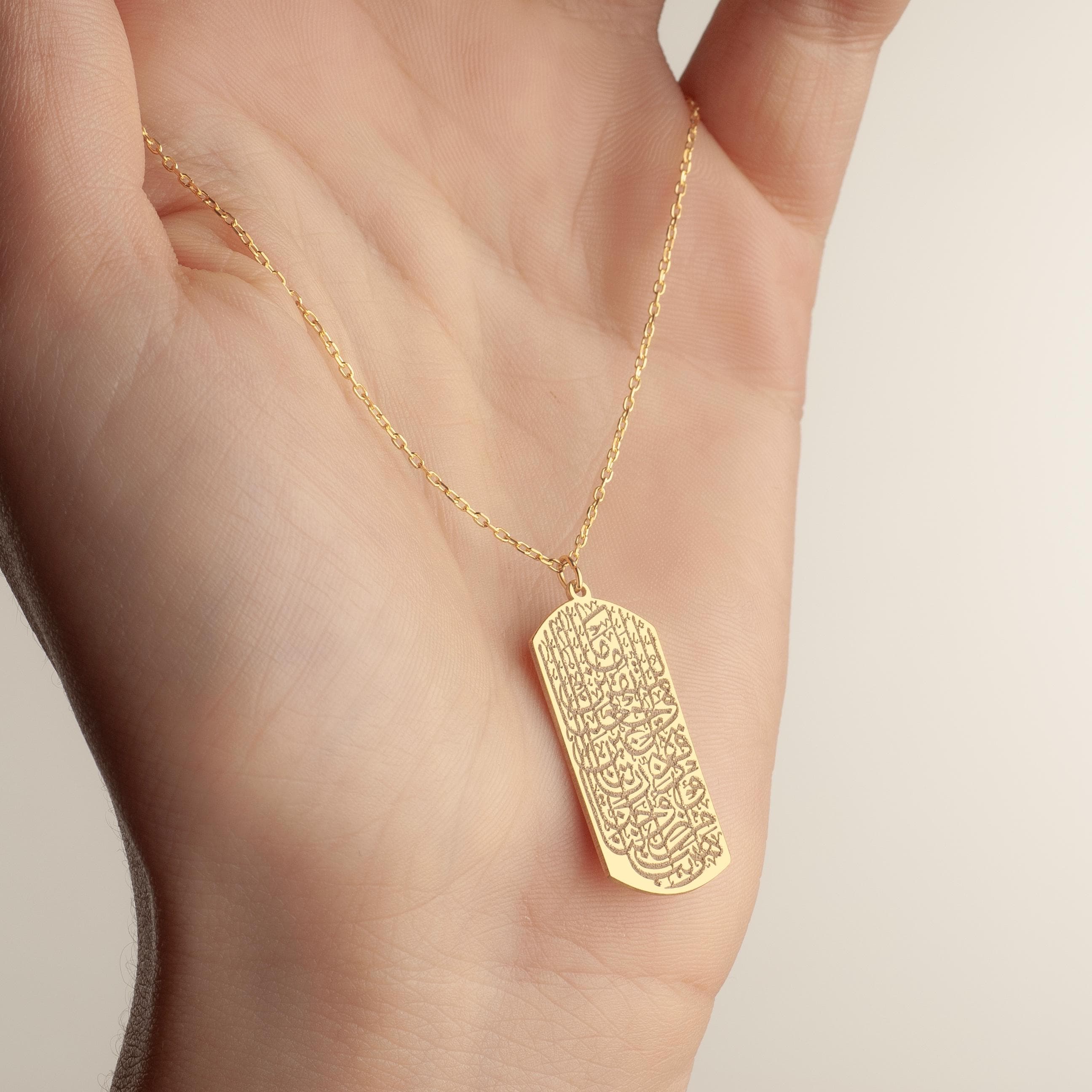 Surah 25 Al-Furqan, Verse 74 "They are˺ those who pray, “Our Lord! Bless us with ˹pious˺ spouses and offspring who will be the joy of our hearts, and make us models for the righteous.” Necklace can be worn every day. It is made by hand in our workshop with care. All our jewelry is the most elegant choice for the Bridesmaids, friends, your loved ones and for yourself. It is also a fact that silver jewelry improves blood circulation and provides electricity and makes you feel awake.