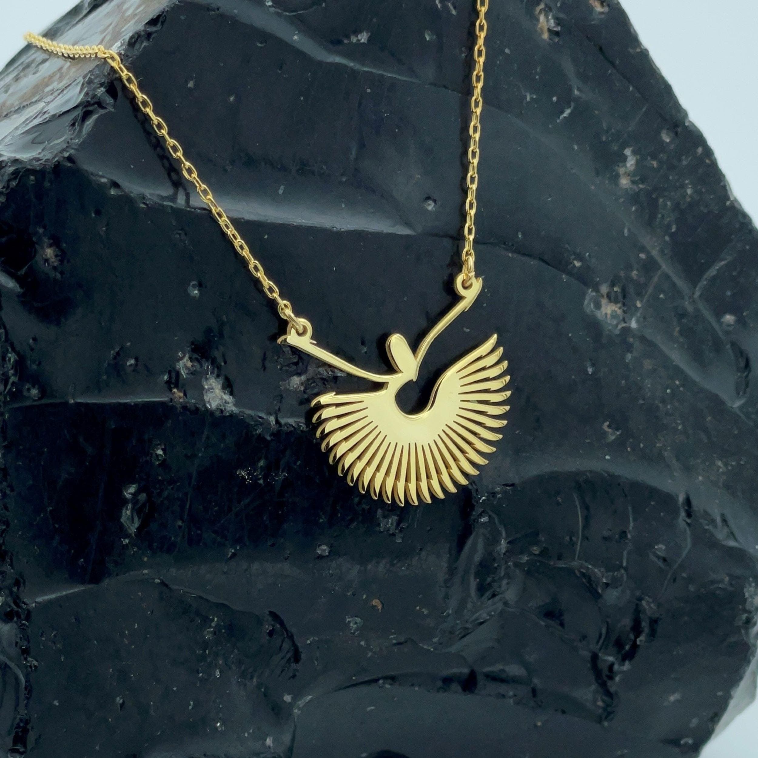 Whirling Dervish Necklace: Sterling Silver 24K Gold Plated Rumi Sufi Pendant - image 3
