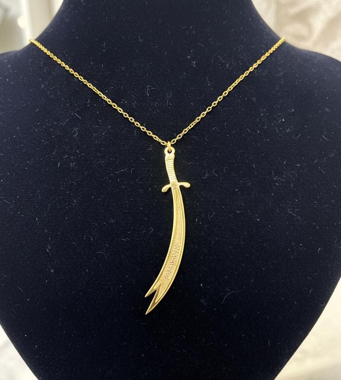 Zulfiqar Sword Necklace: Hz Ali Jewelry 24K Gold Sterling Silver Islamic Pendant - image 5