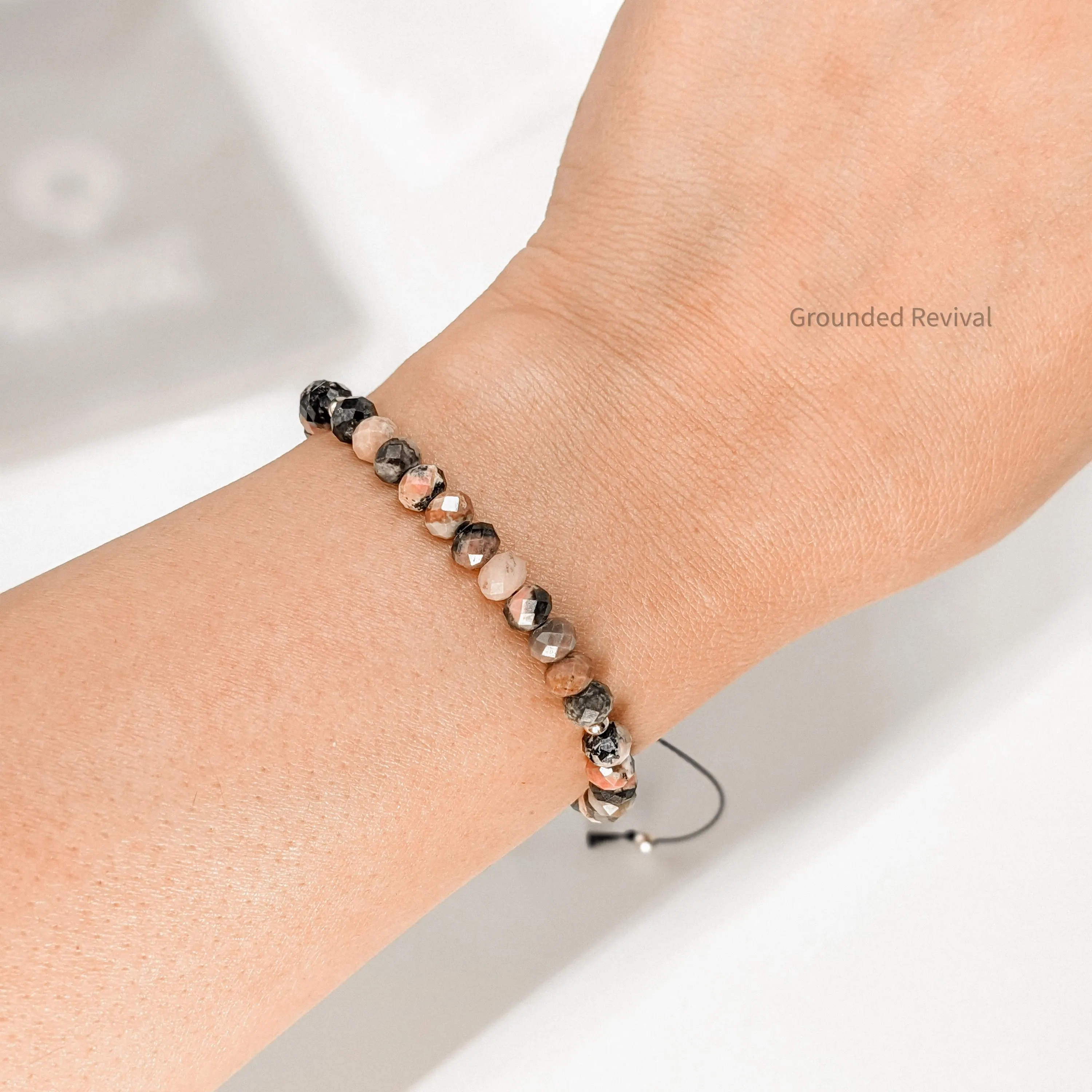Rhodonite Muslim Rosary Beads Bracelet