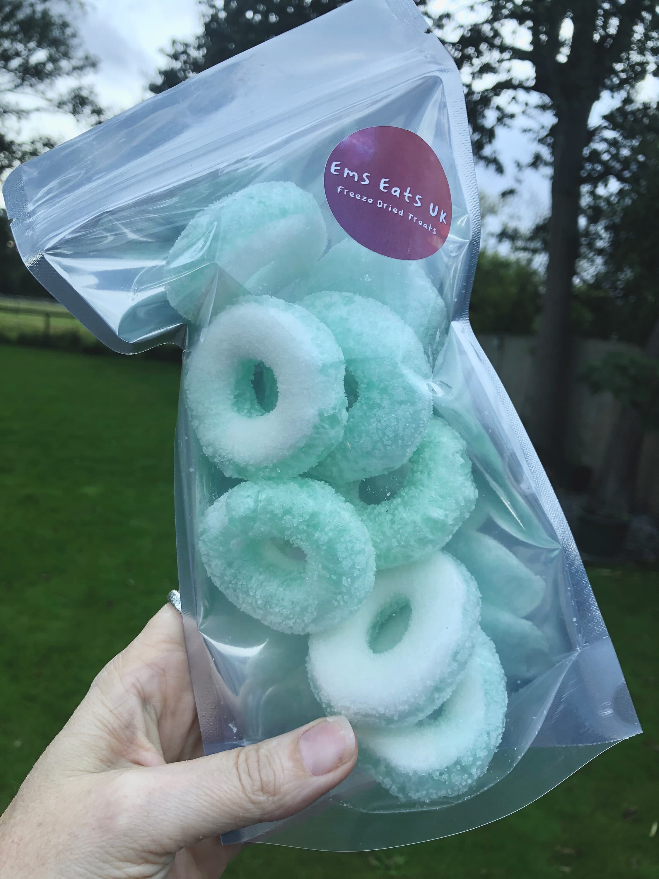 UK Freeze Dried Sour Apple Rings - 1-3 Bags, crisp halal sweets|freeze dried sweets|sweet cone|boyfriend gift|sweet taster box|munchies - image 4