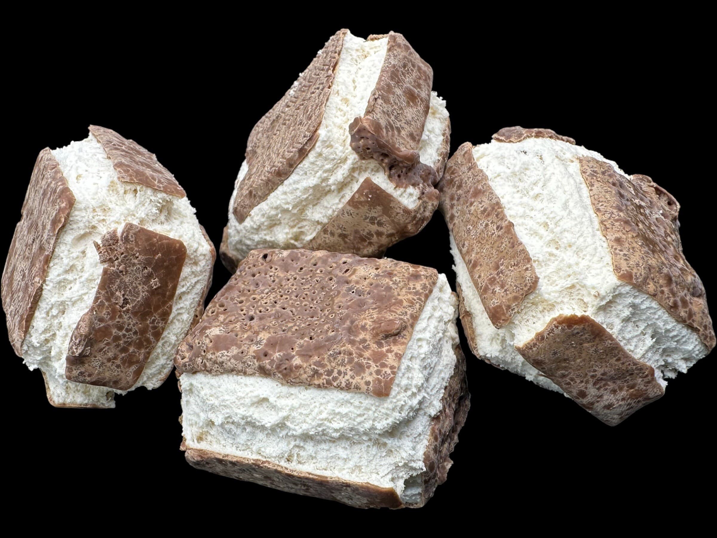 UK Freeze Dried Milky Delicious Bars - Delicious bite-size pieces of chocolate covered light as air crunch!  Family favourite, movie treat