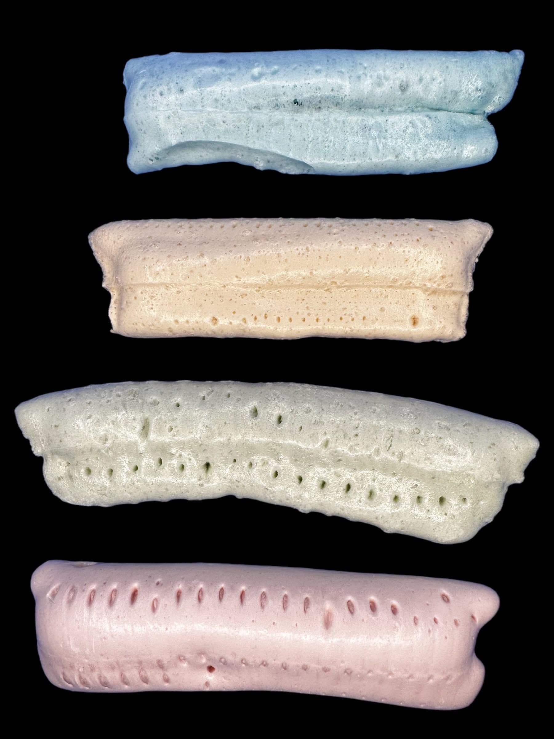 UK Freeze Dried Shocking Blue Raspberry Fizz Sour Chew Bar - Vegan Gift, Halal Sweets, Sour Sweets, Freeze Dried Sweets
