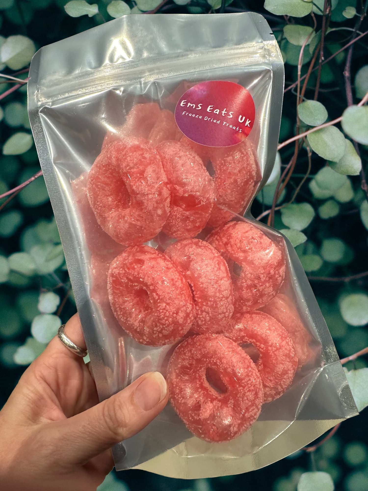 UK Freeze Dried Strawberry Rings - crisp, light,airy delicious strawberry crunch|perfect gift|tiktok viral|Freeze Dried Sweets|UK Made - image 3