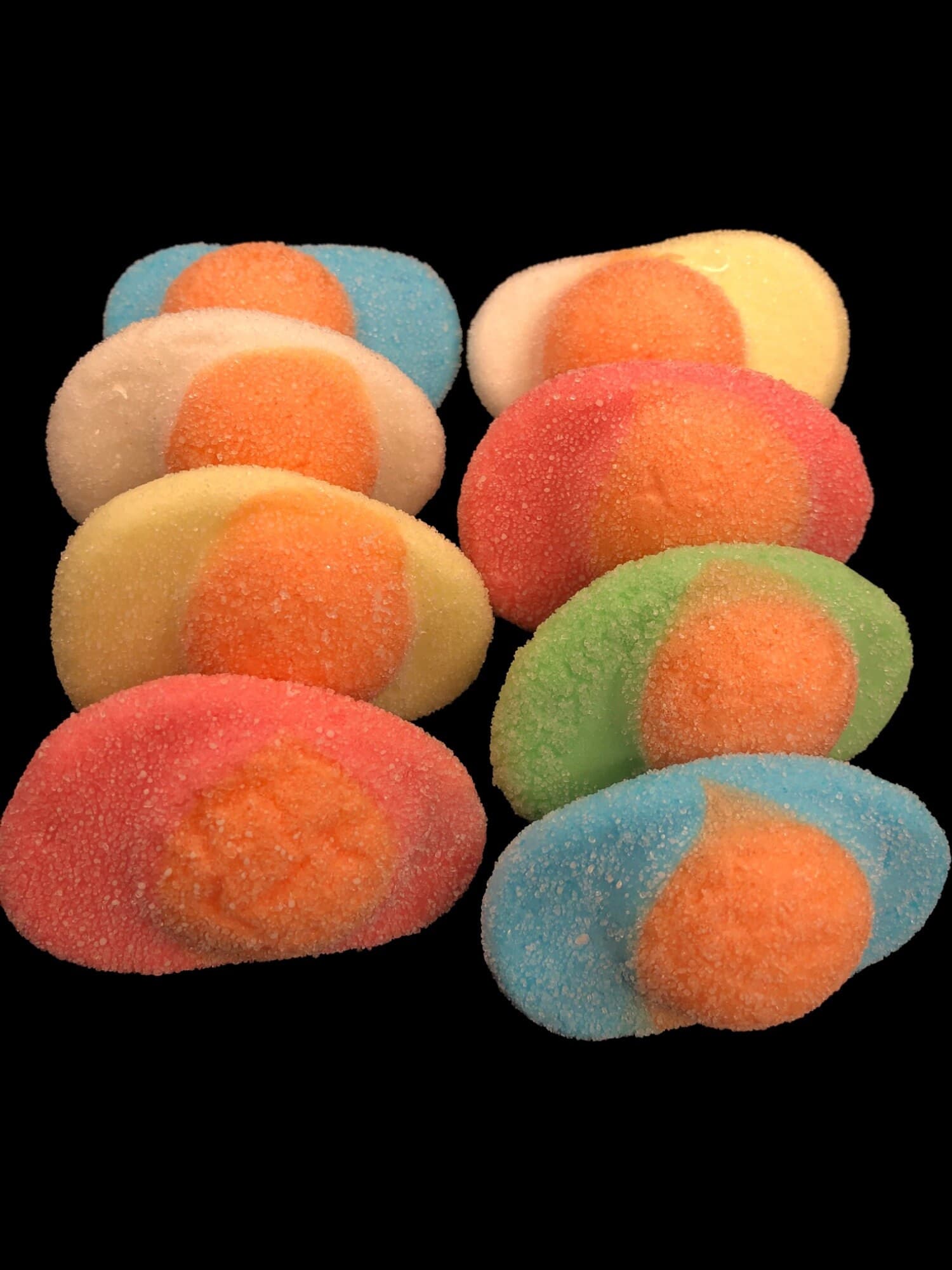 UK Freeze Dried Sour Multicoloured Fried Eggs - Crunchy & Crisp|Freeze Dried Sweets|Unusual Sweet Variety|Perfect Gift|Teachers Present