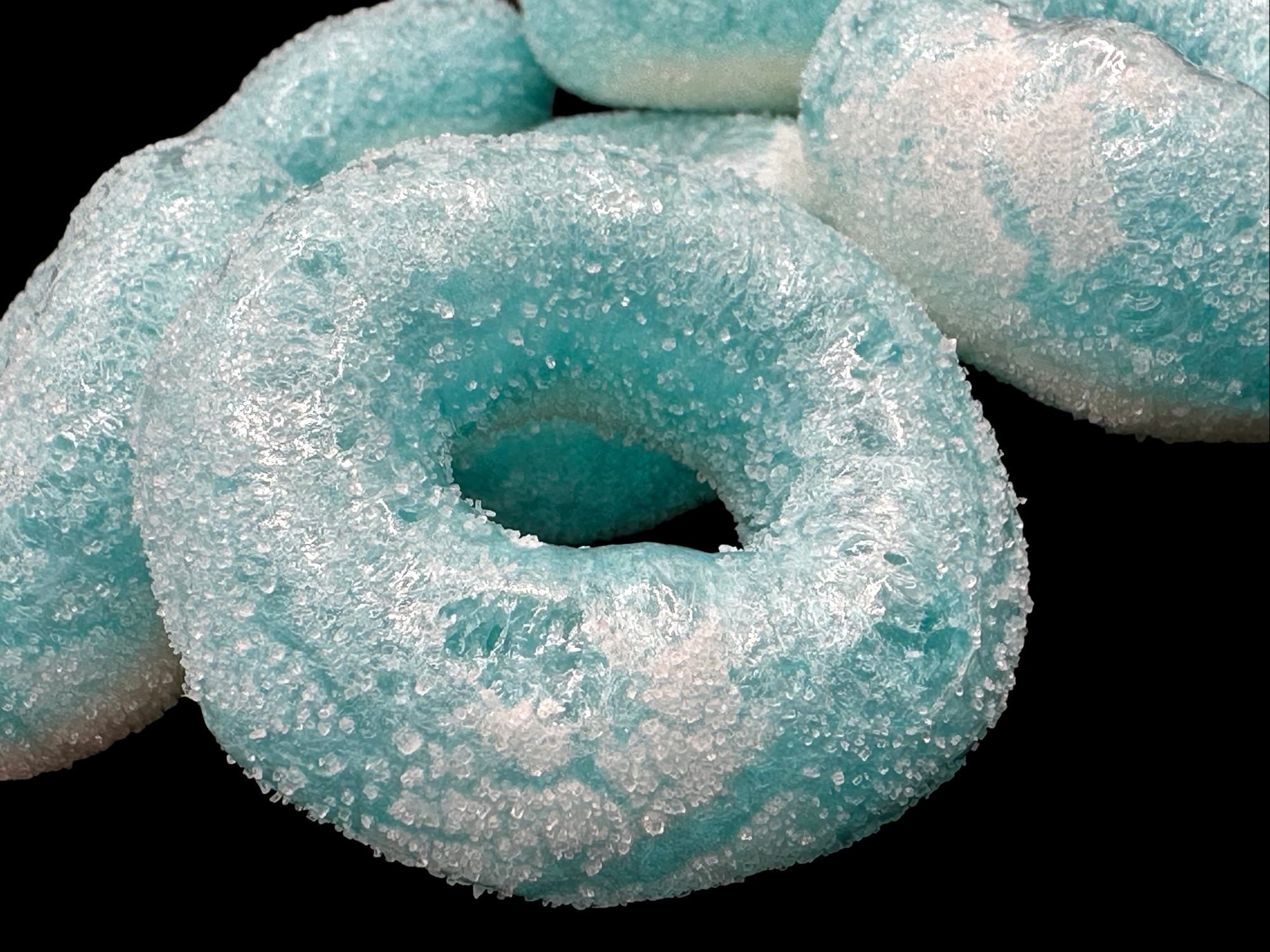 UK Freeze Dried Sour Bubblegum Rings - 1 - 3 bags, crisp, light, airy perfect gift|halal gift|Freeze Dried Sweets|sweet variety box|baby boy