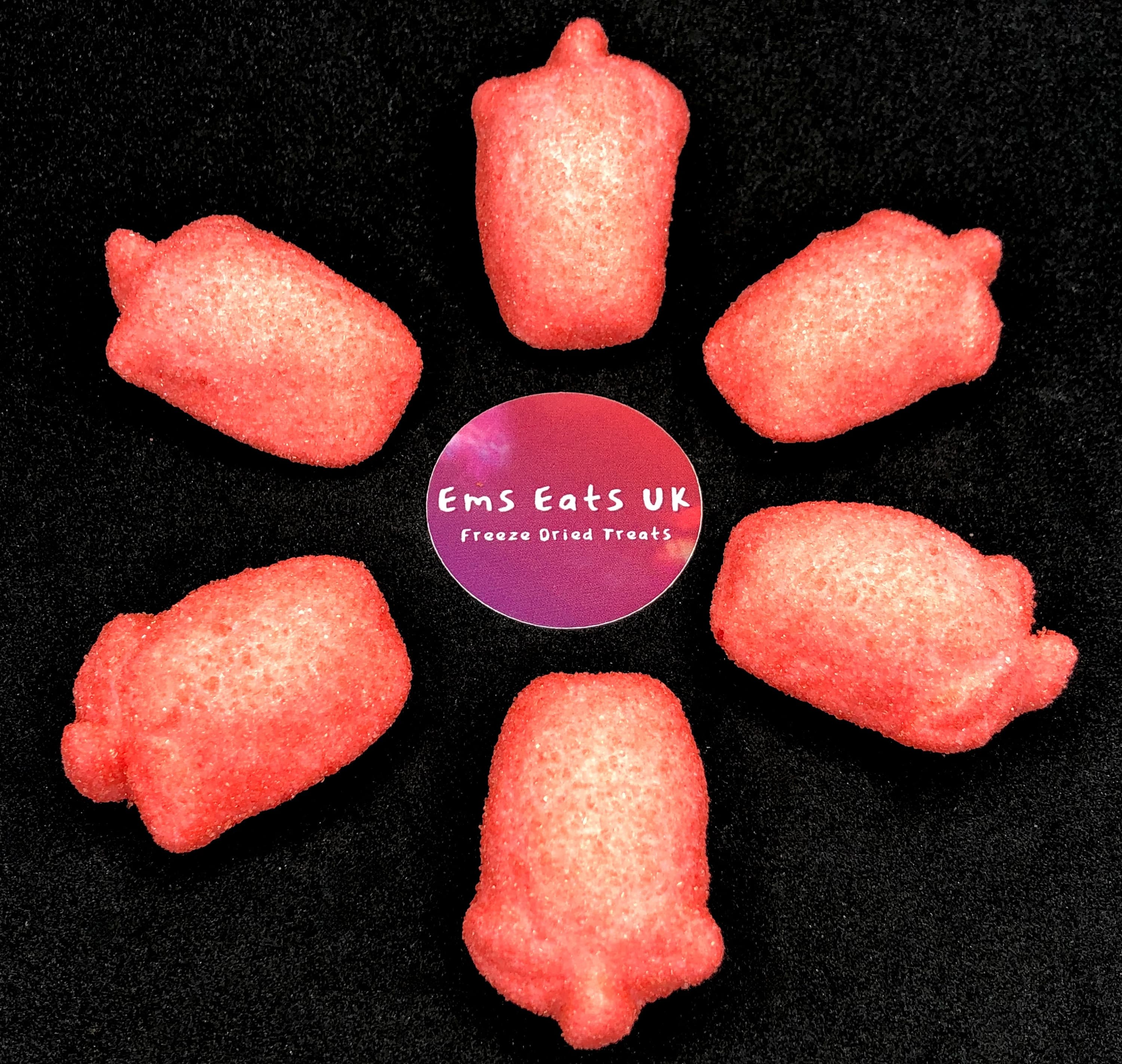 UK Freeze Dried Fizzy Strawberry Foam - British Sweets|Thank you Present|Unique Gift|Crunchy Candy|Romantic Present|Unusual Gift|Apology