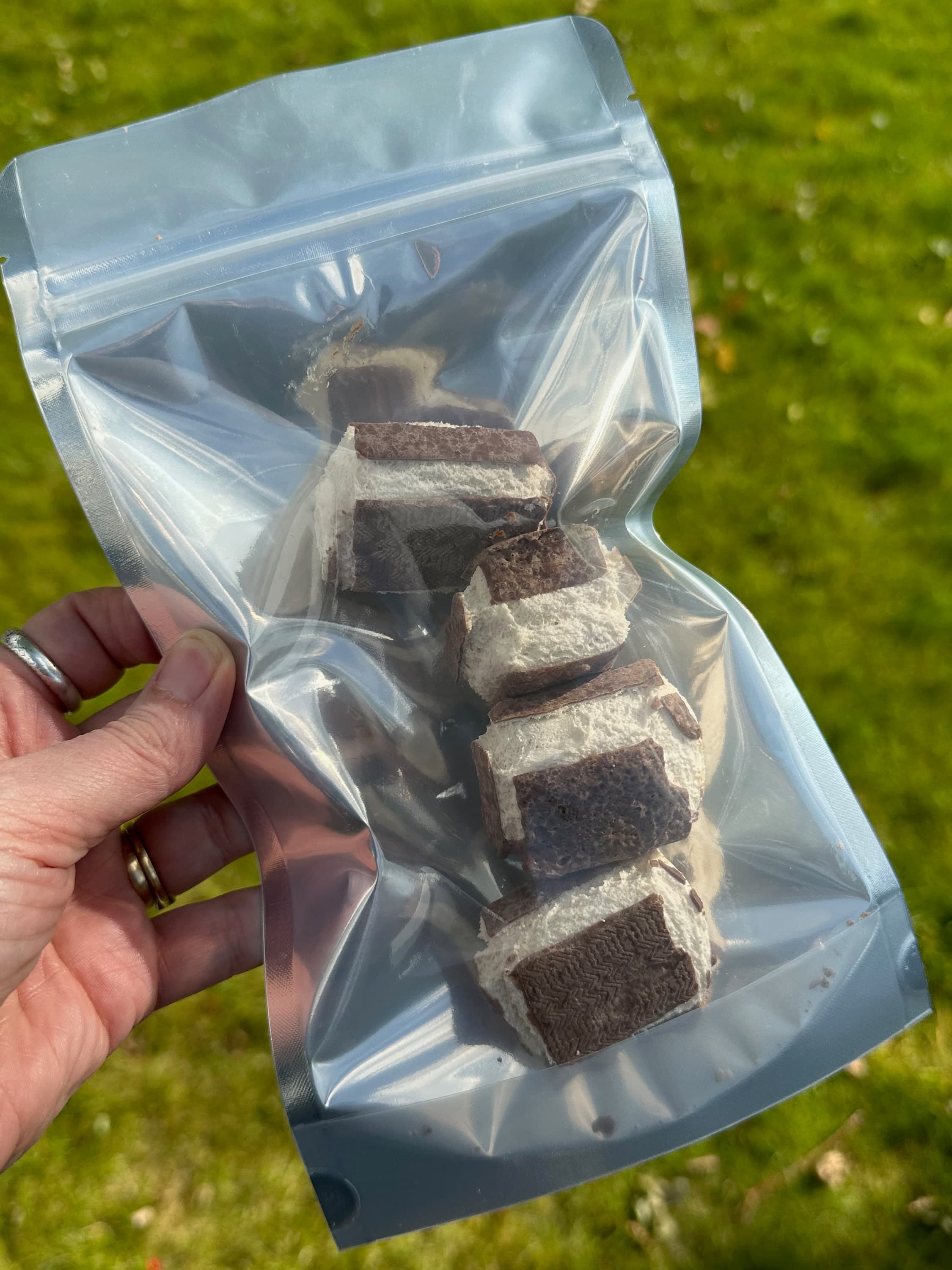 UK Freeze Dried Milky Delicious Bars - Delicious bite-size pieces of chocolate covered light as air crunch!  Family favourite, movie treat - image 4