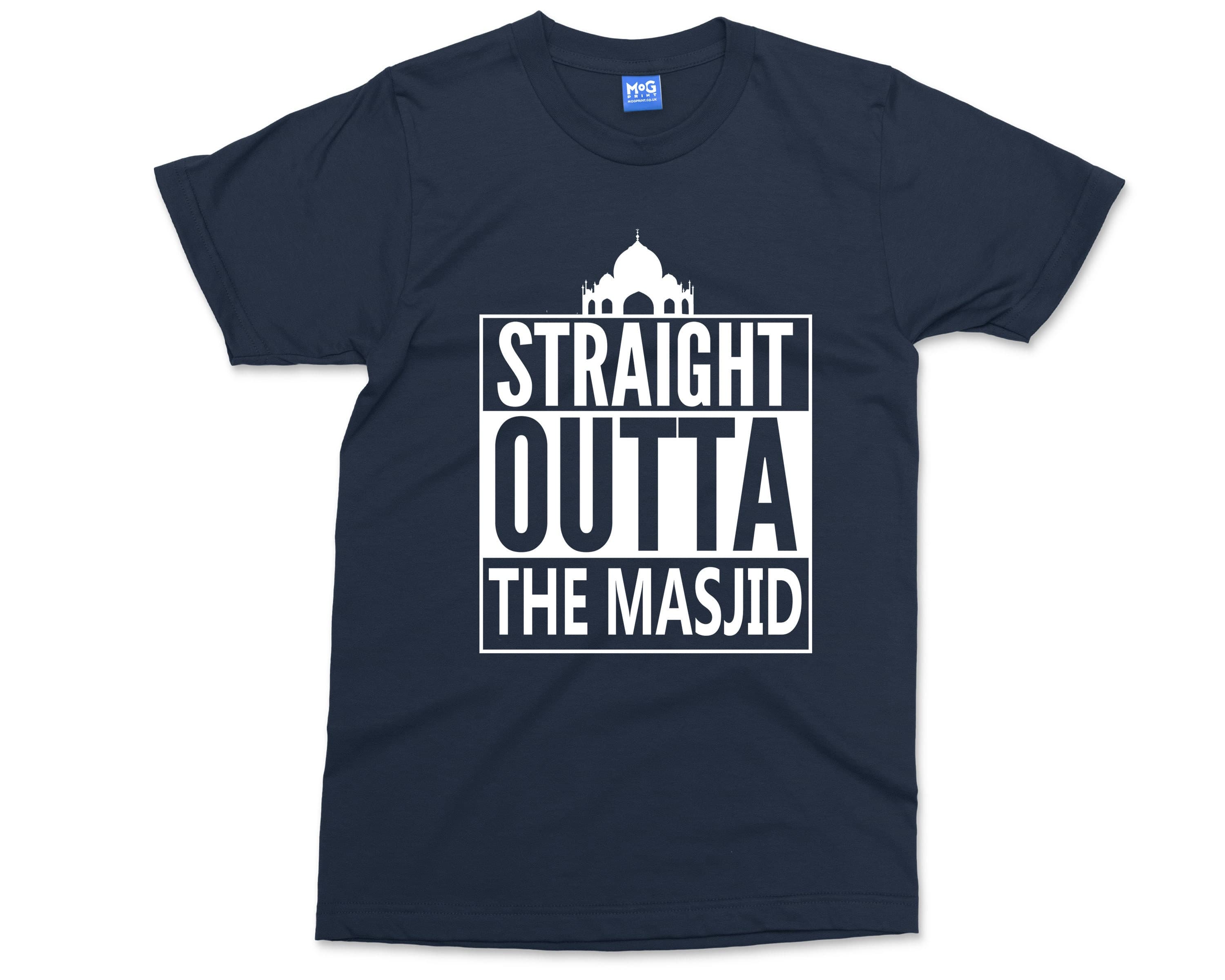 Straight Outta The Masjid T-shirt Funny Islamic Gift Children's Islamic Shirt | Arabic Muslim Islam Birthday Present - Unisex Tee All Sizes - image 4