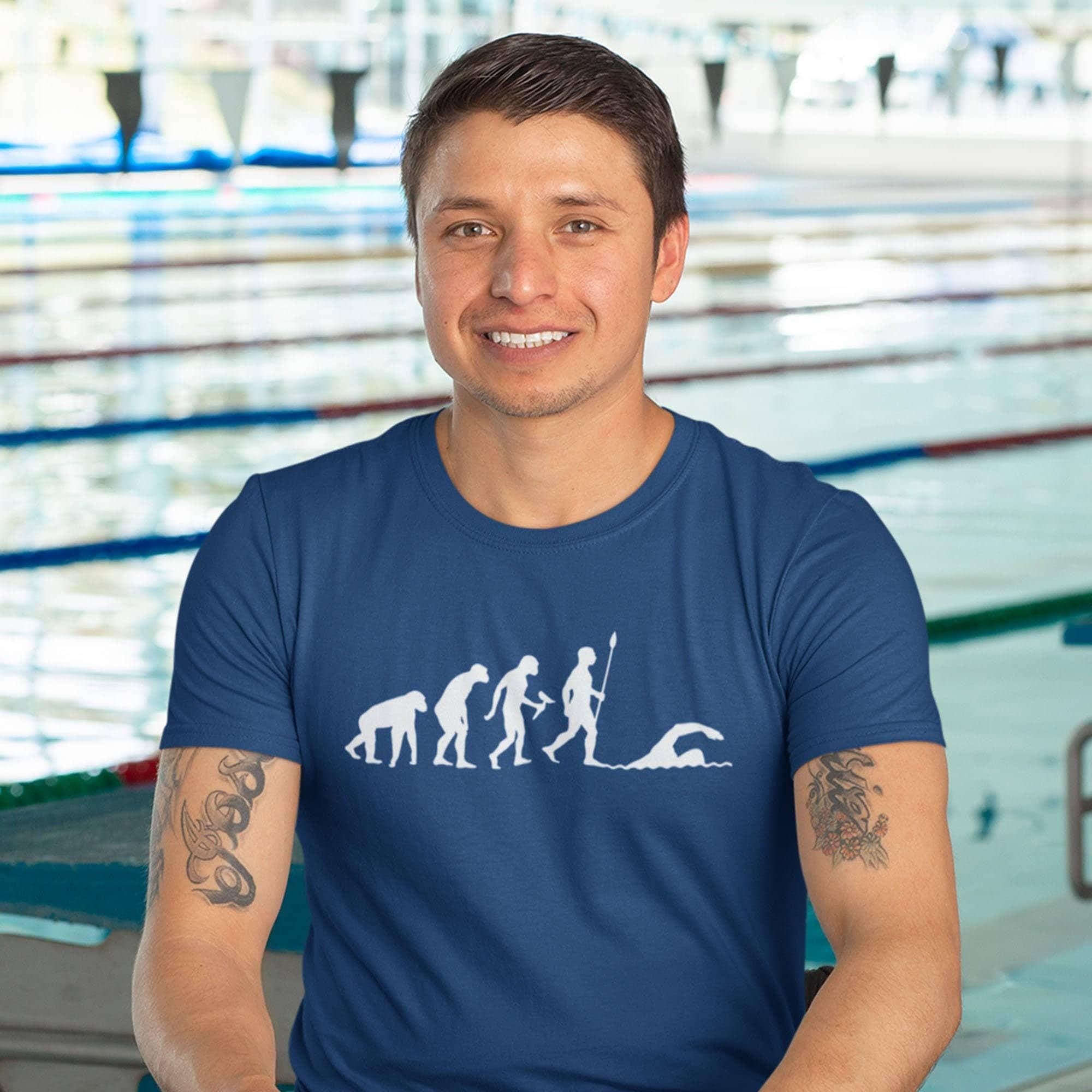 Evolution of Swimming T-shirt | Swimmer Shirt | Swimming Gifts | Diver Pool Swim Games Summer Tee Gift for Swimmer him her Friends - image 2