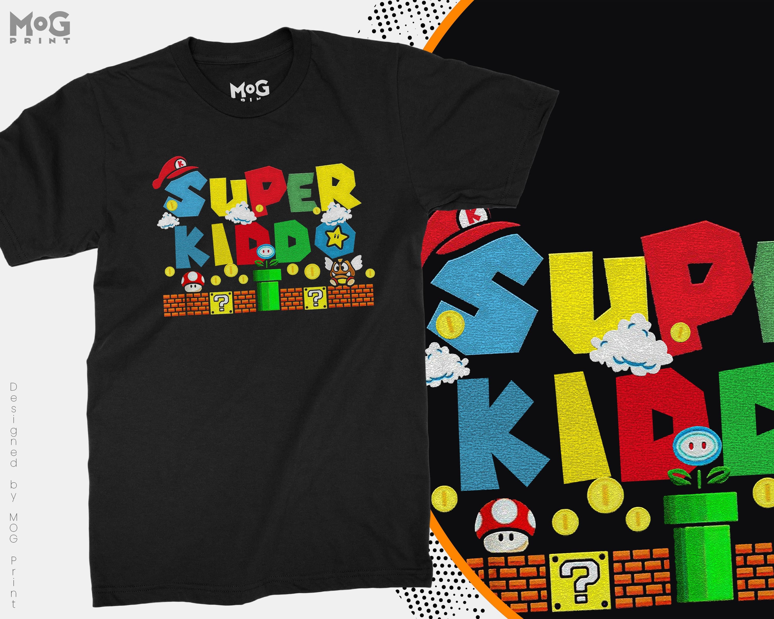 Super Kiddo T-shirt Super Kiddo Vintage Classic Father Son Daughter Retro Game Gift Super Kiddo Gaming Gamer Funny Kids Dads Children Gift