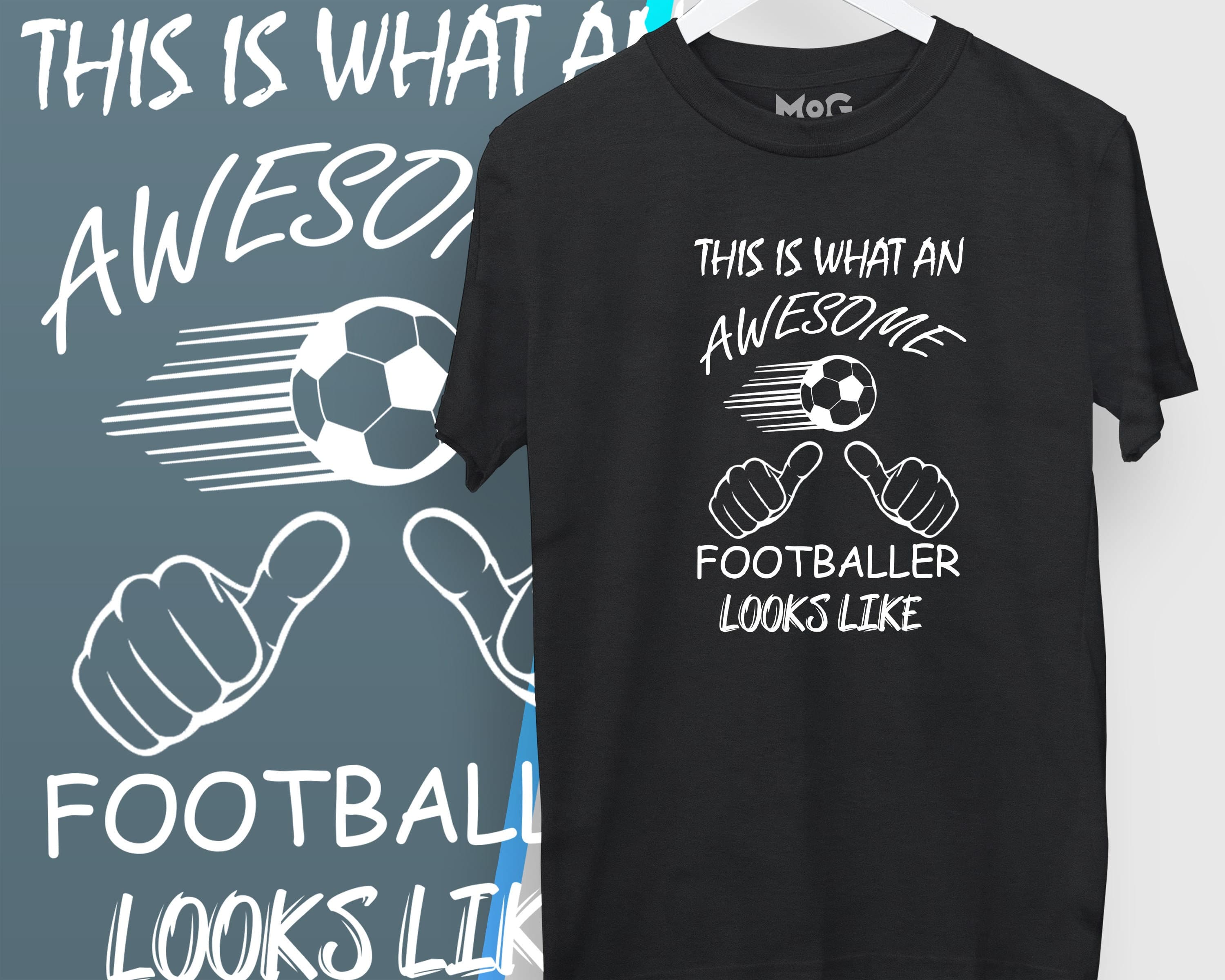 Funny Footballer T-shirt | Awesome Footballer Gift Shirt | Boys Football Tshirt | Footballer Gifts for Boys Son Grandson | Football Birthday